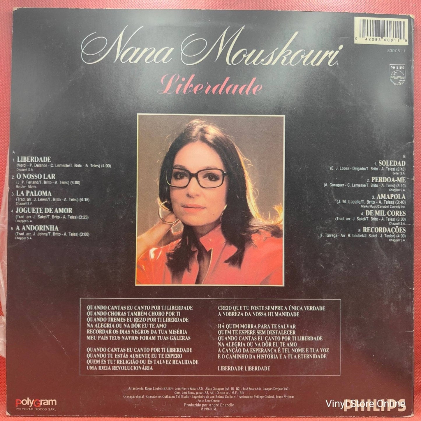 Nana Mouskouri – Liberdade - Vinyl Store Online