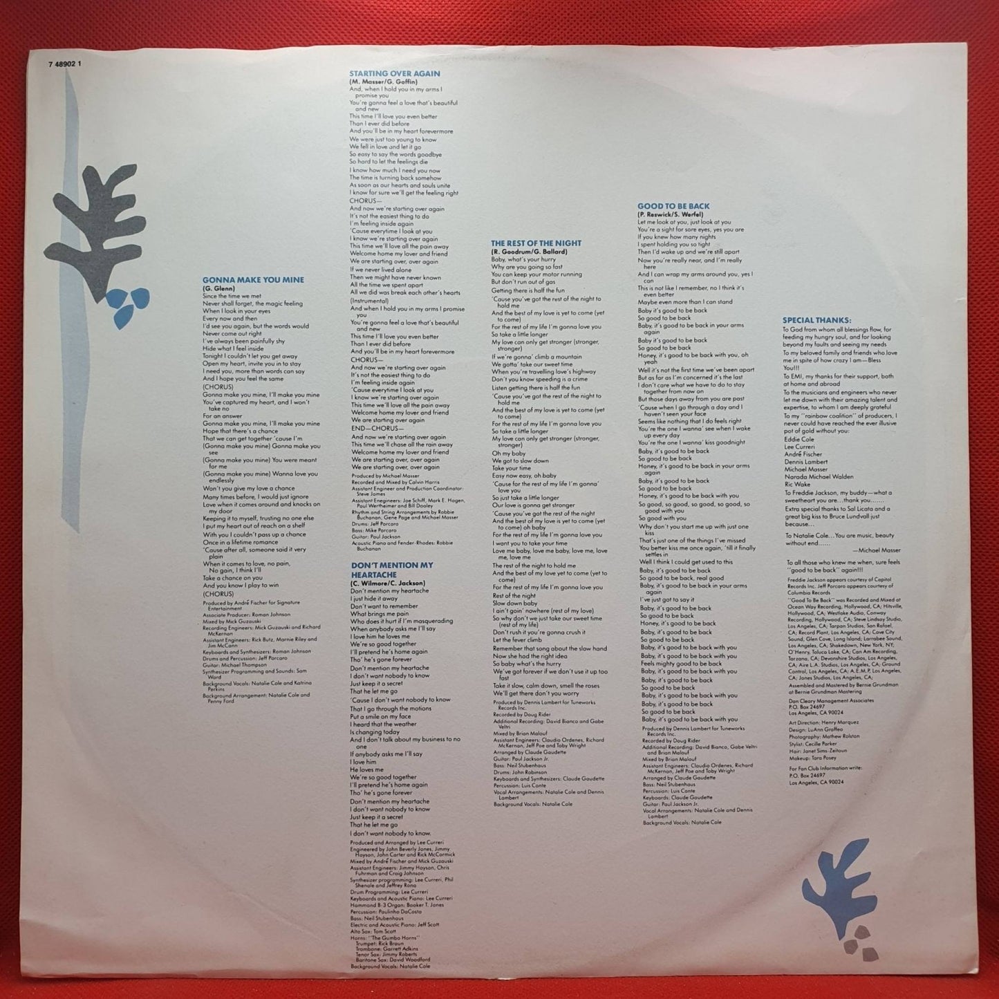 Natalie Cole – Good To Be Back - Vinyl Store Online
