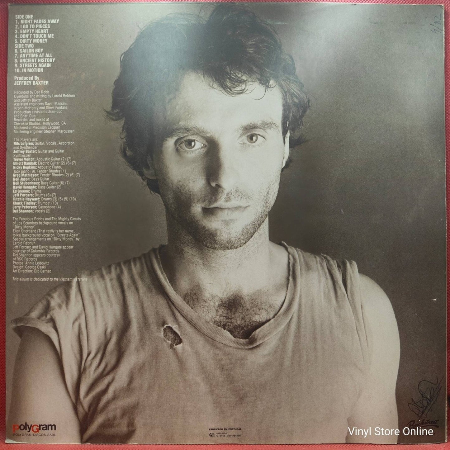 Nils Lofgren – Night Fades Away - Vinyl Store Online