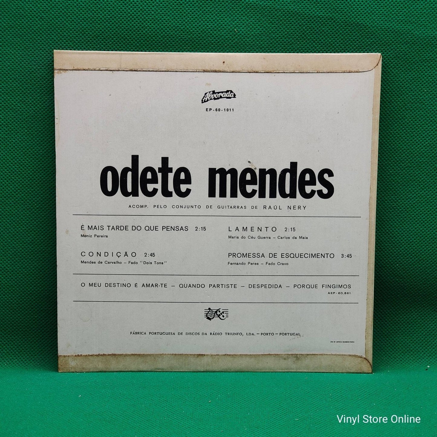Odete Mendes – É Mais Tarde Do Que Pensas / Condição - Vinyl Store Online