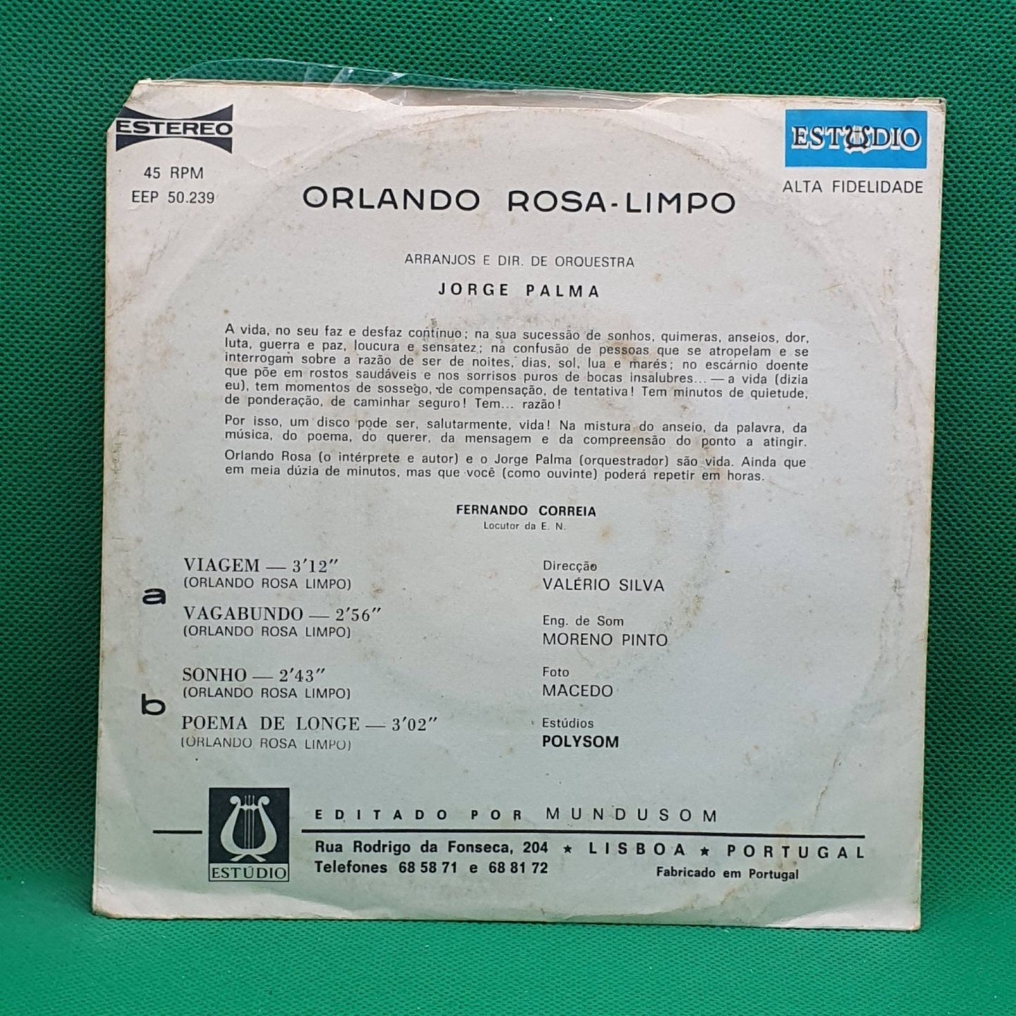Orlando Rosa Limpo – Viagem - Vinyl Store Online