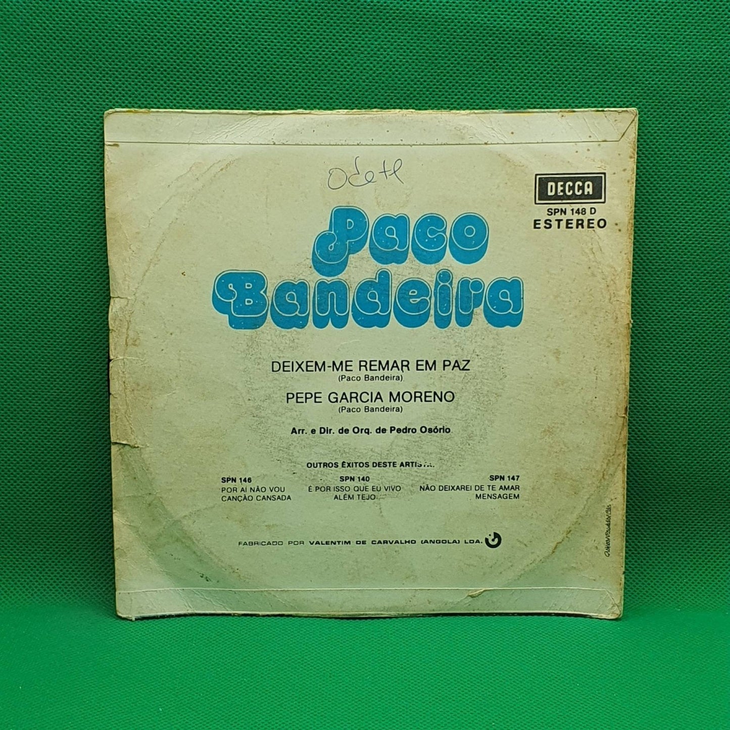 Paco Bandeira – Deixem - me Remar Em Paz / Pepe Garcia Moreno - Vinyl Store Online