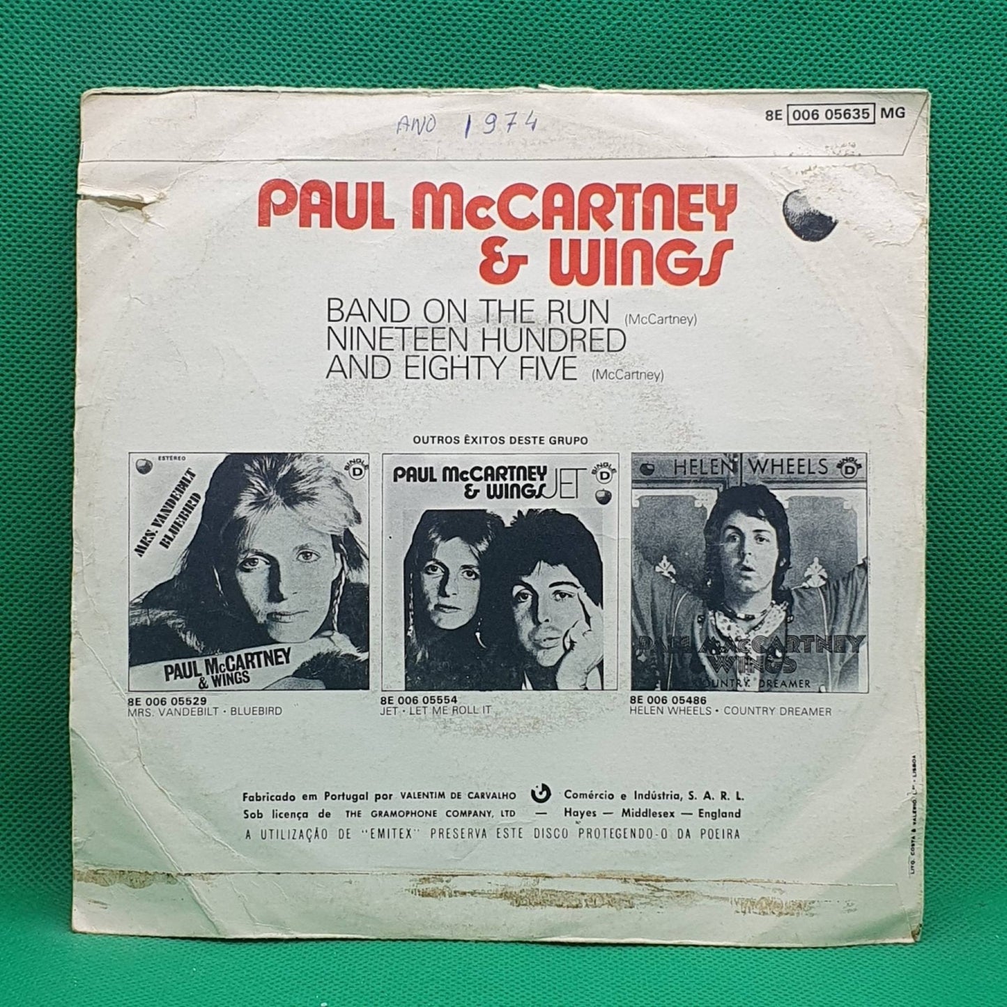 Paul McCartney & Wings – Band On The Run / Nineteen Hundred And Eighty Five - Vinyl Store Online
