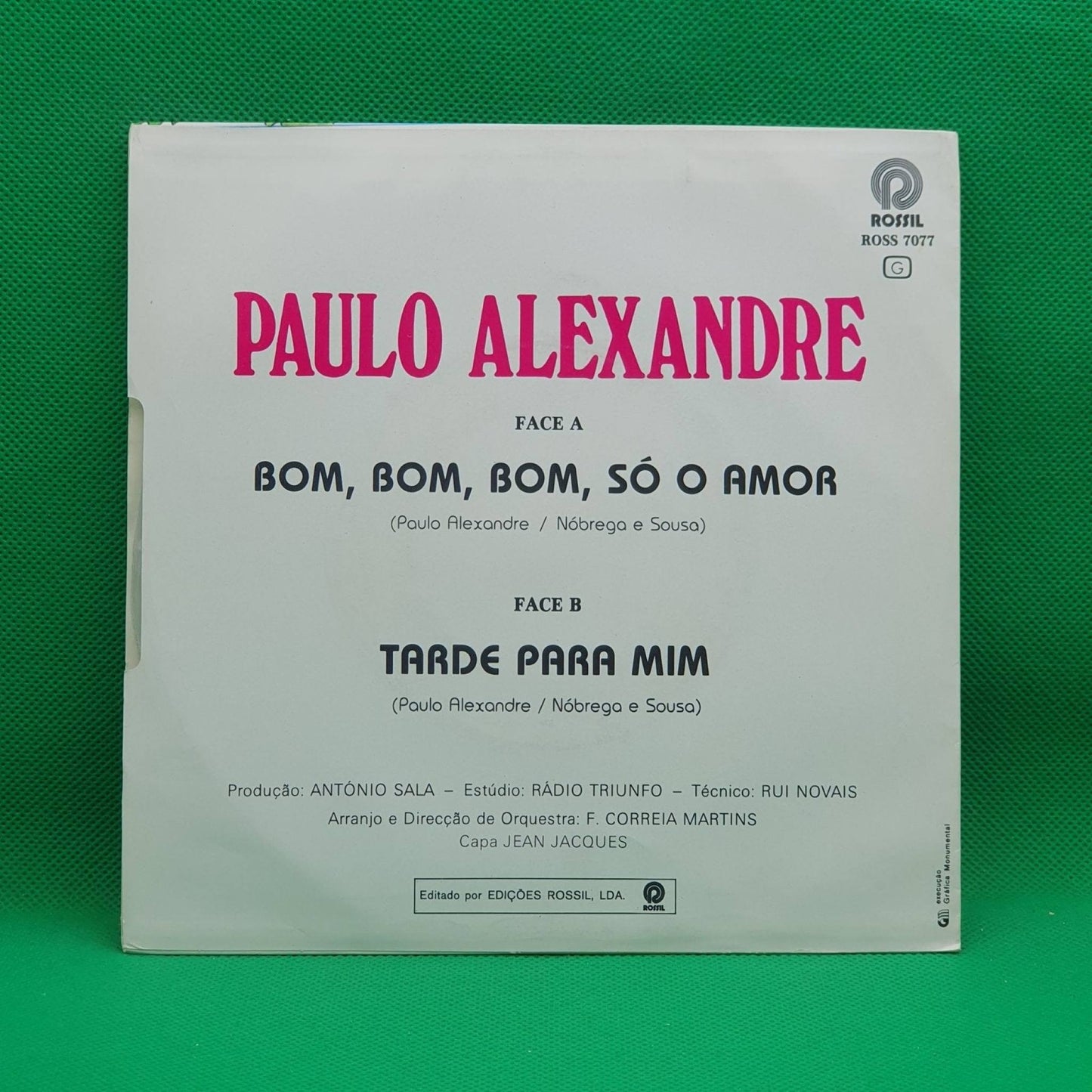Paulo Alexandre – Bom Bom Só o Amor - Vinyl Store Online