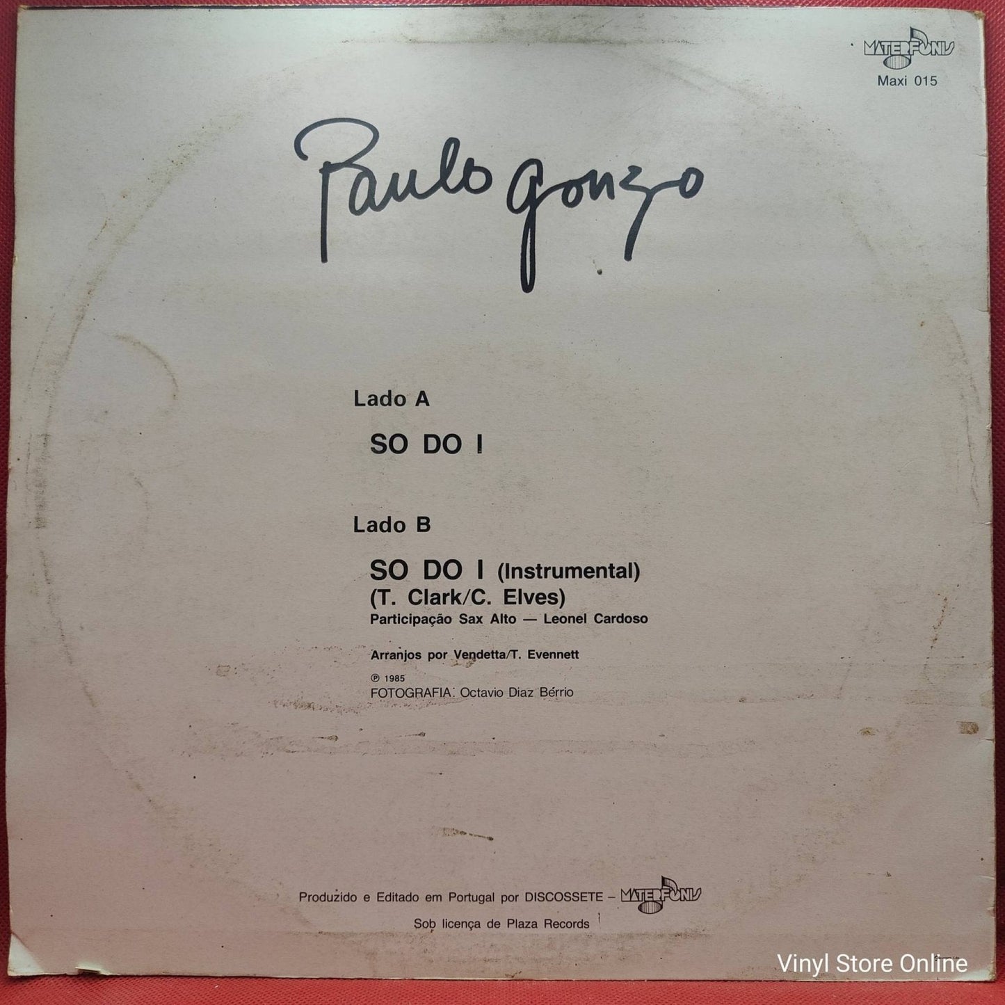 Paulo Gonzo – So Do I - Vinyl Store Online