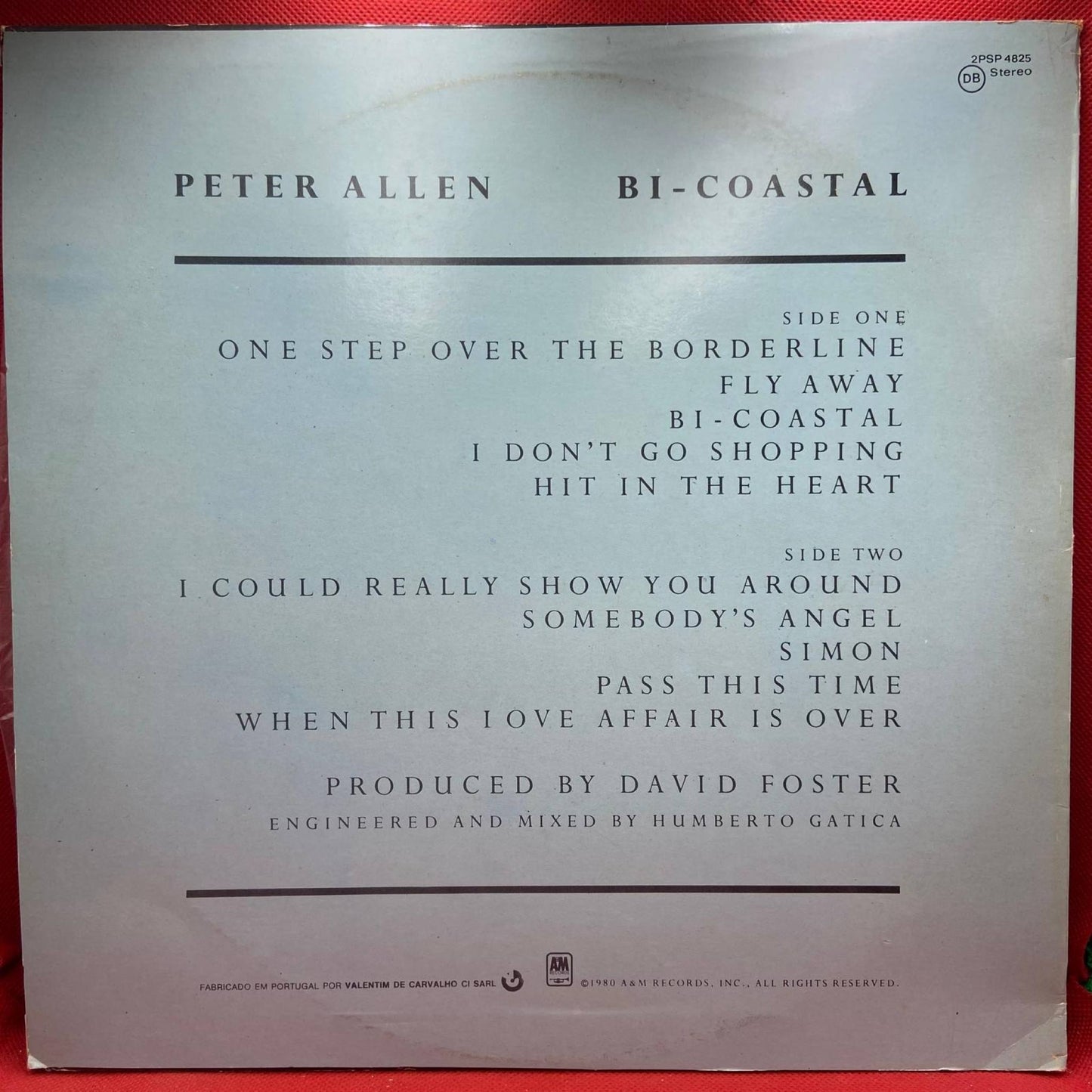 Peter Allen – Bi - Coastal - Vinyl Store Online