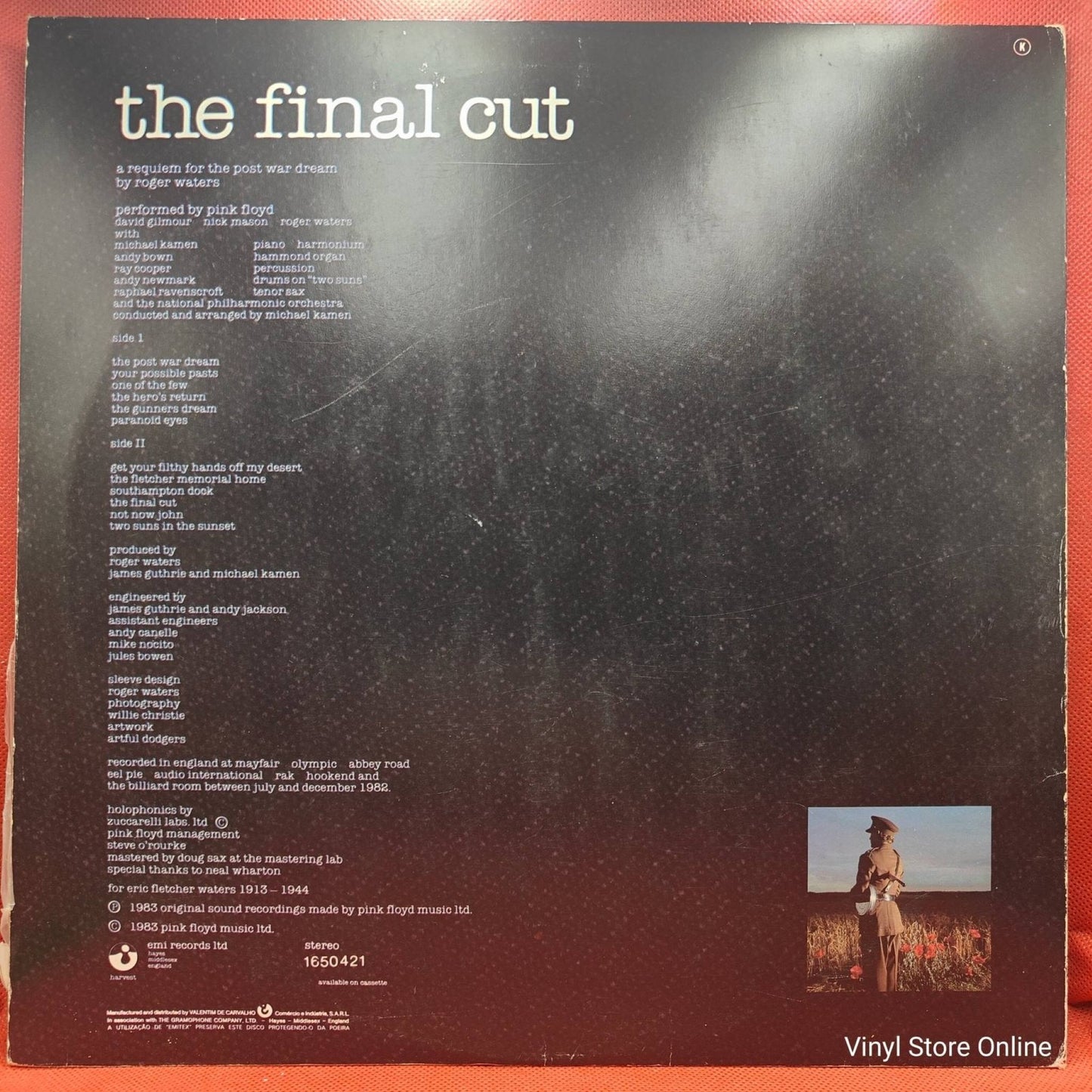 Pink Floyd – The Final Cut - Vinyl Store Online