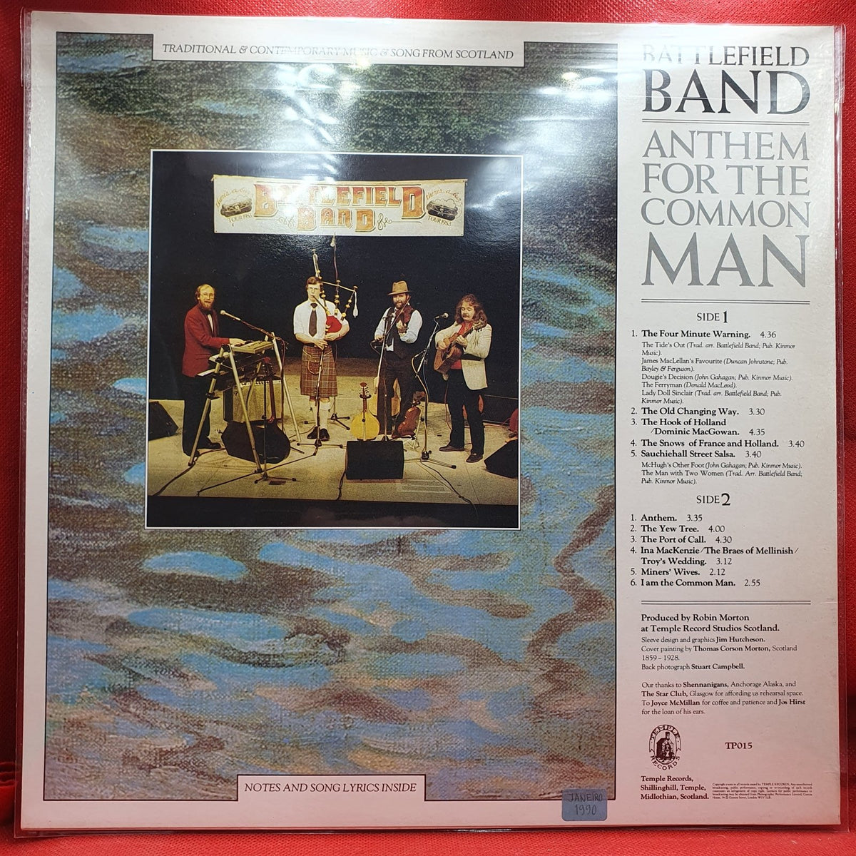Battlefield Band - Anthem For The Common Man (LP) · fotografia 2 · VSO#1176-2981