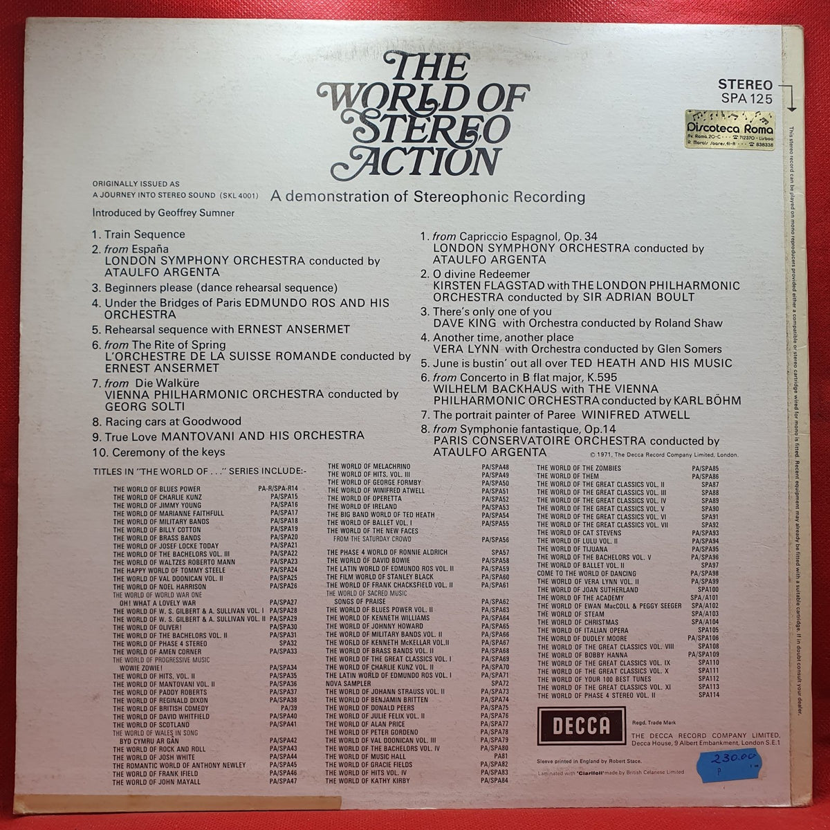 Various - The World Of Stereo Action (LP) · fotografia 2 · VSO#1430-3672