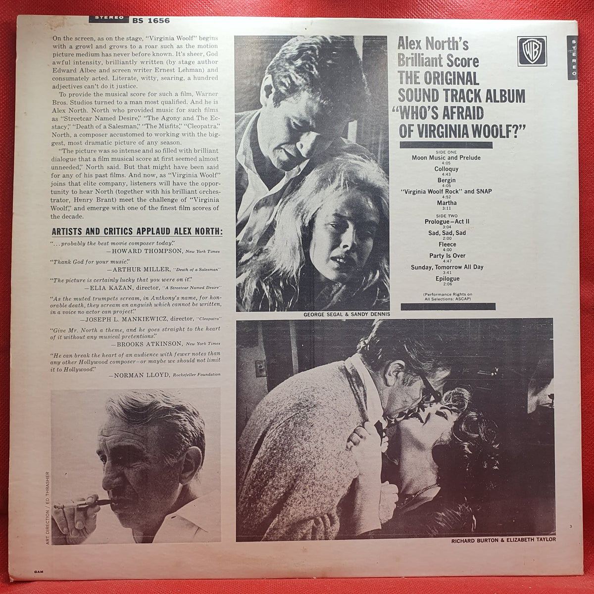Alex North - Who's Afraid Of Virginia Woolf? (Original Music From The Motion Picture) (LP) · fotografia 2 · VSO#1640-3922