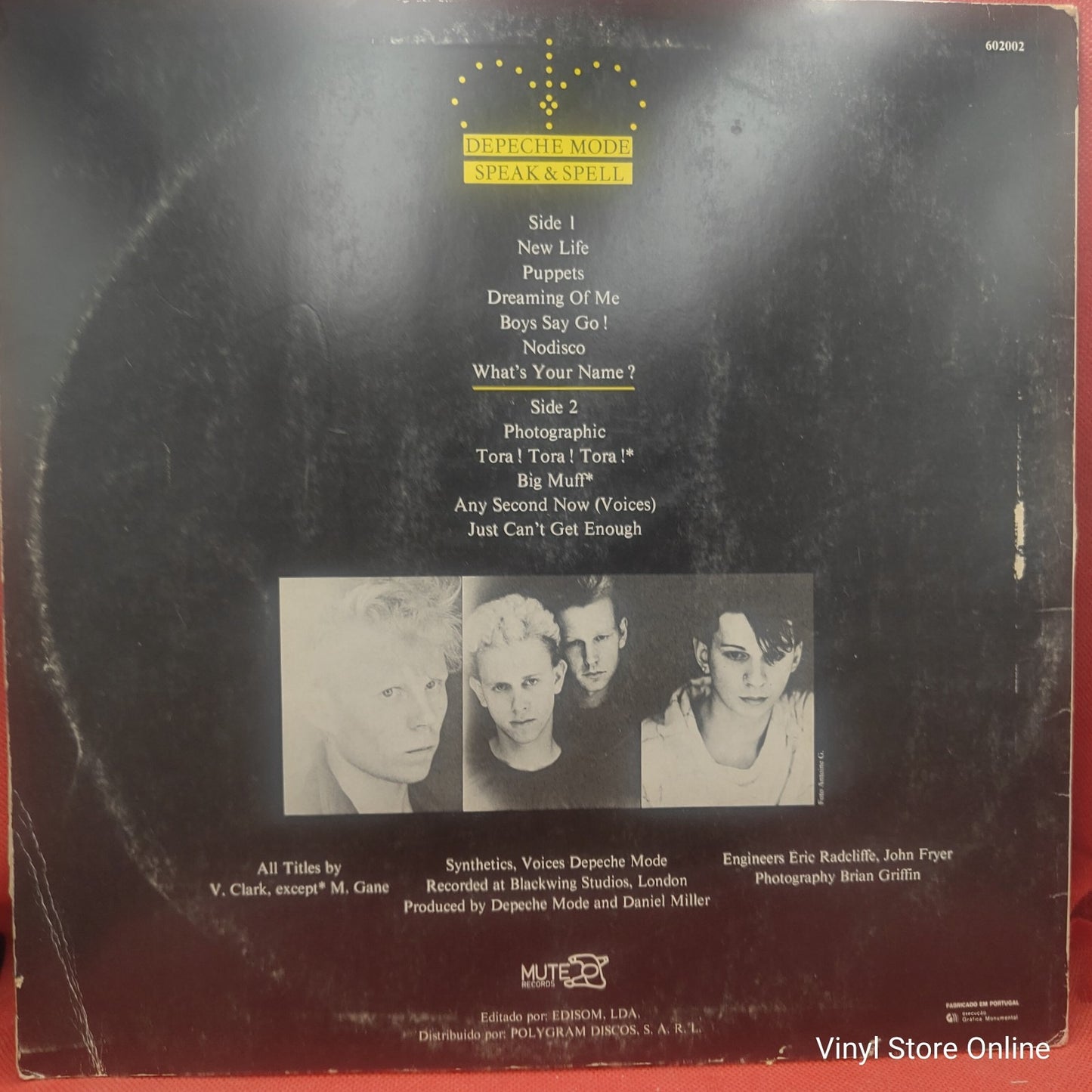 Depeche Mode - Speak & Spell (LP) · fotografia 2 · VSO#307-770