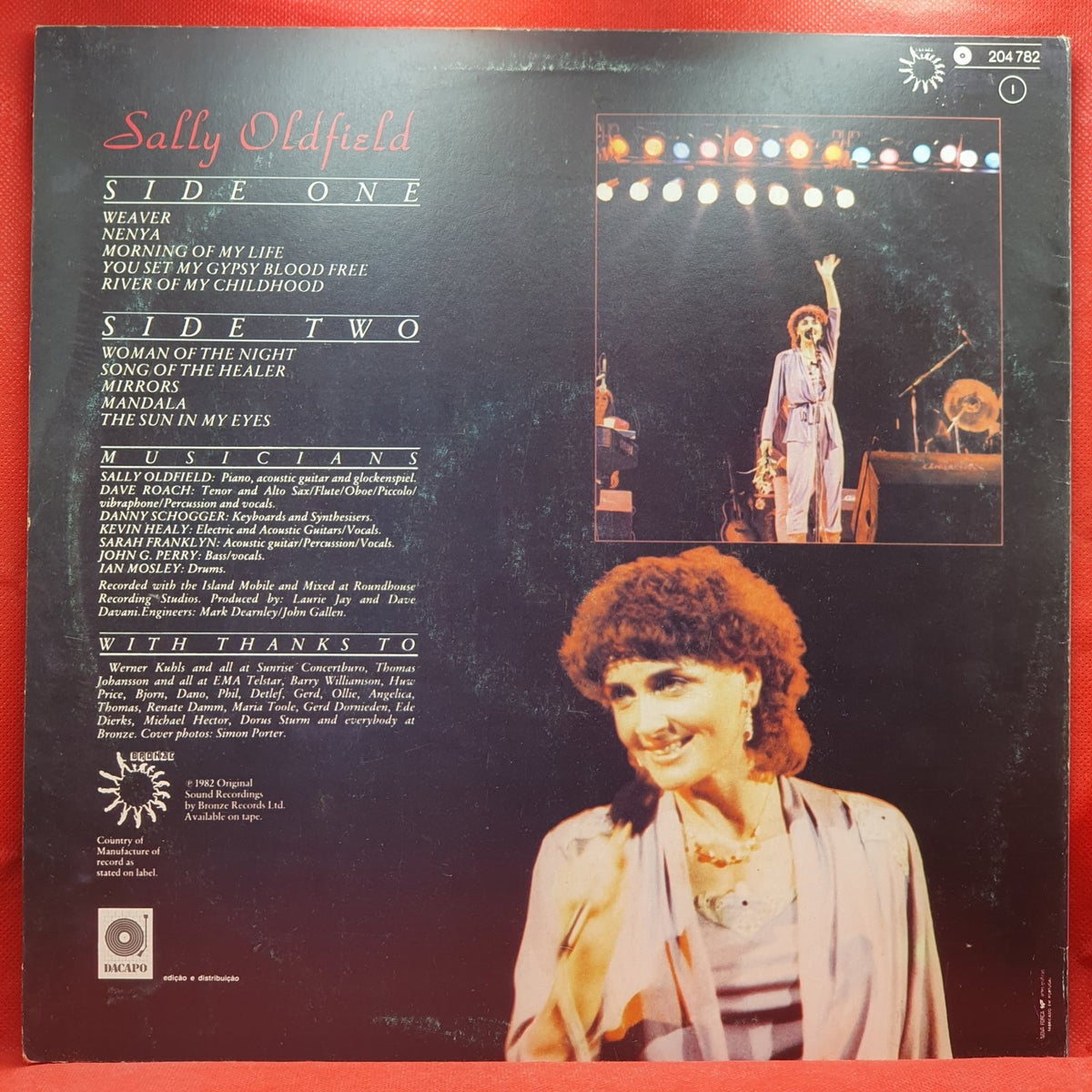 Sally Oldfield - In Concert (LP) · fotografia 2 · VSO#744-2043