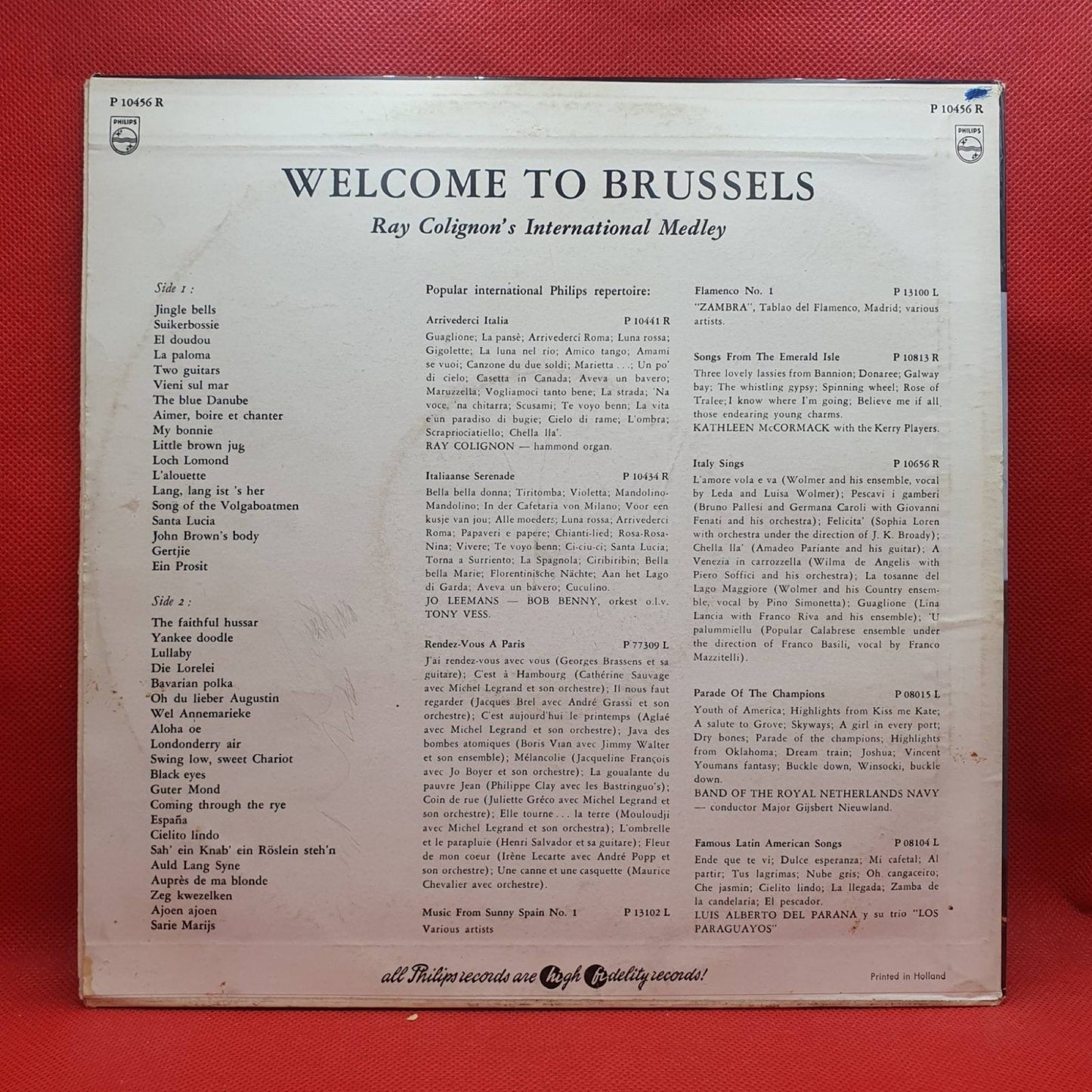 Ray Colignon – Bienvenue À Bruxelles - Vinyl Store Online