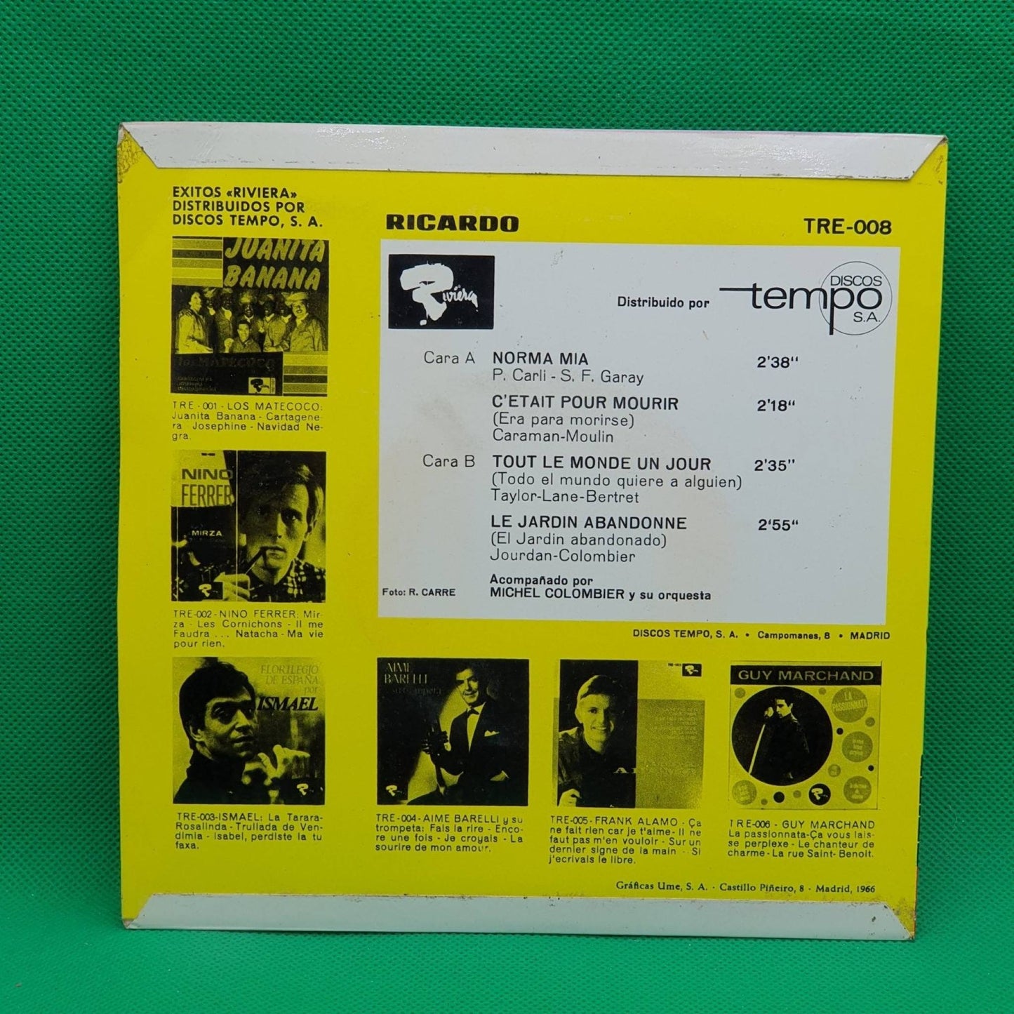 Ricardo – Norma Mia / C'Etait Pour Mourur - Vinyl Store Online
