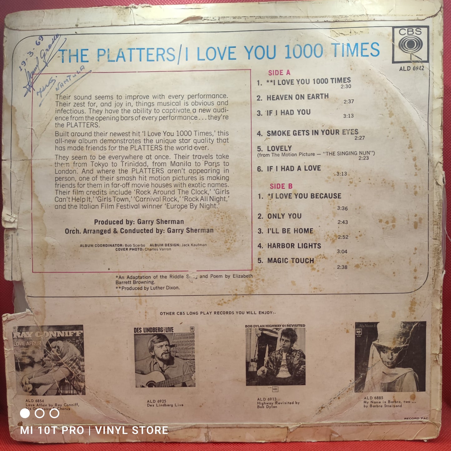 The Platters – Ich liebe dich 1.000 Mal