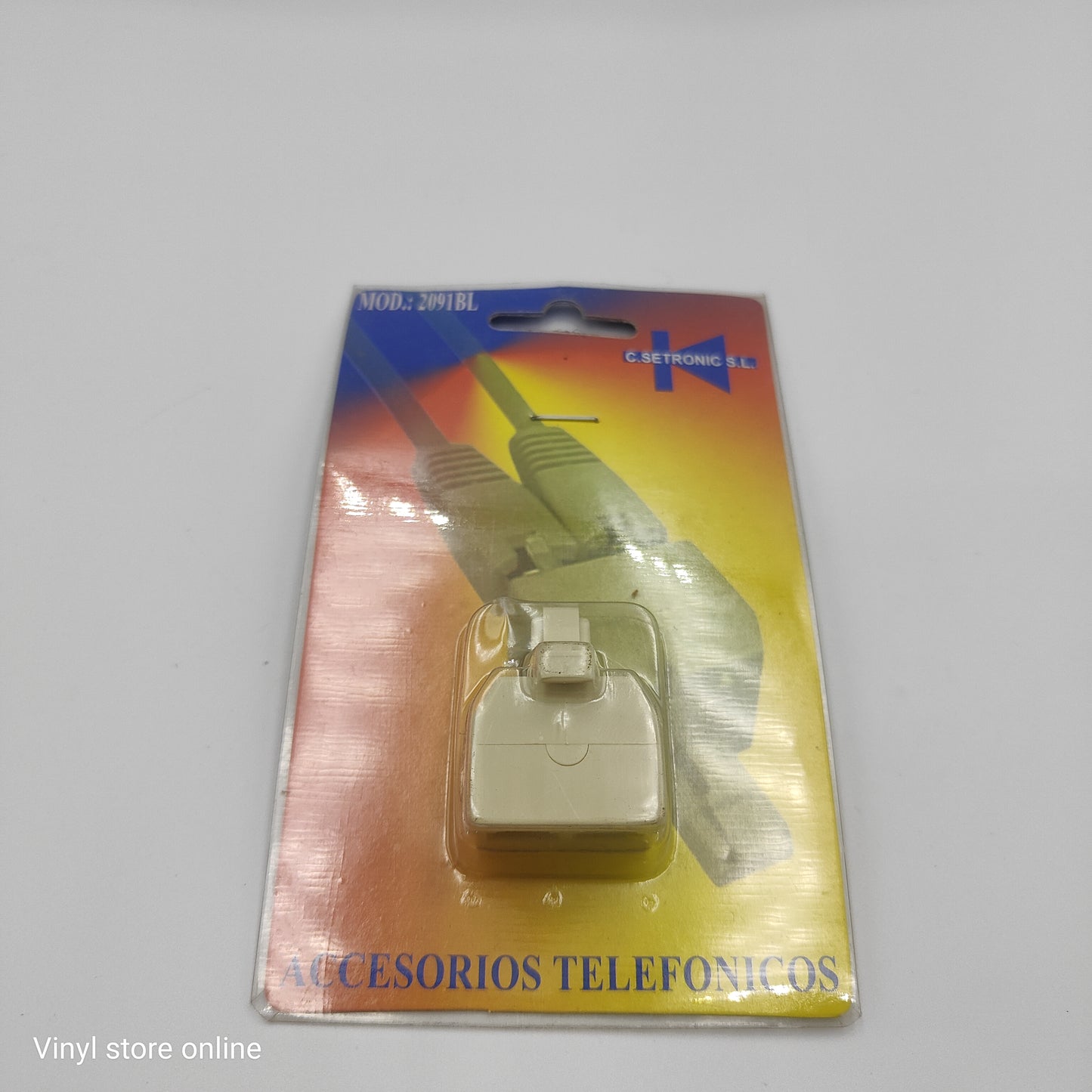 Adaptador Duplo RJ12 1 macho 2 fêmeas - REF:2091BL