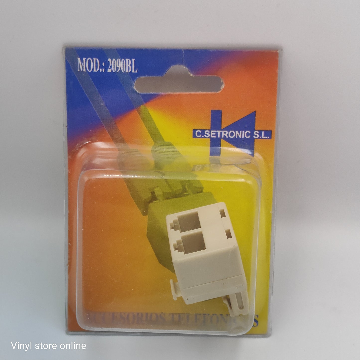 Adaptador Duplo RJ11 6P/4C 1 macho 2 fêmeas - REF:2090BL