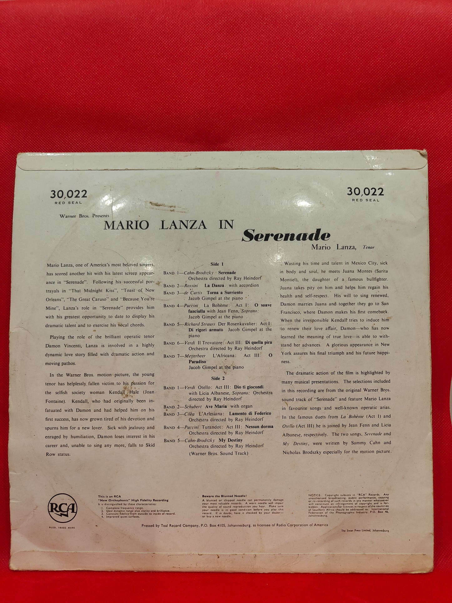 Mario Lanza - Serenade