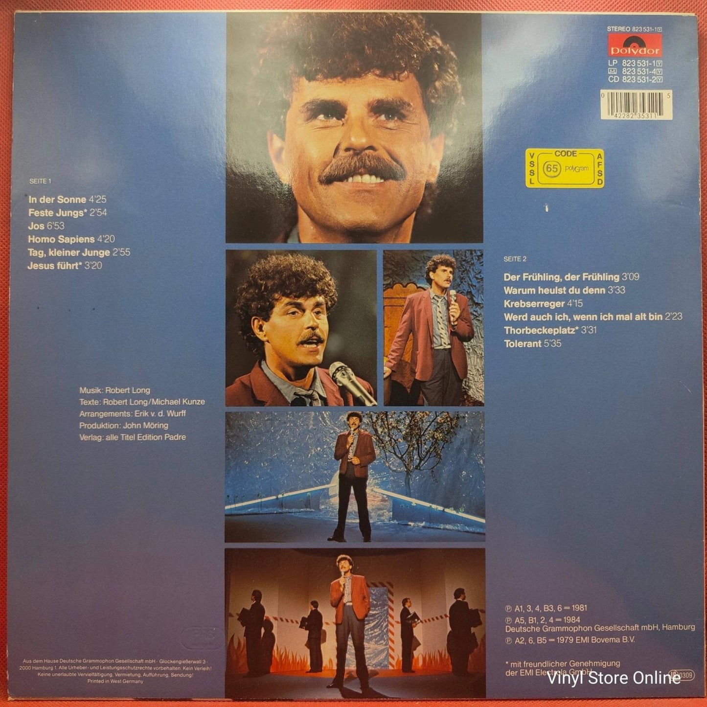 Robert Long – Morgen Sind Wir Tolerant - Vinyl Store Online