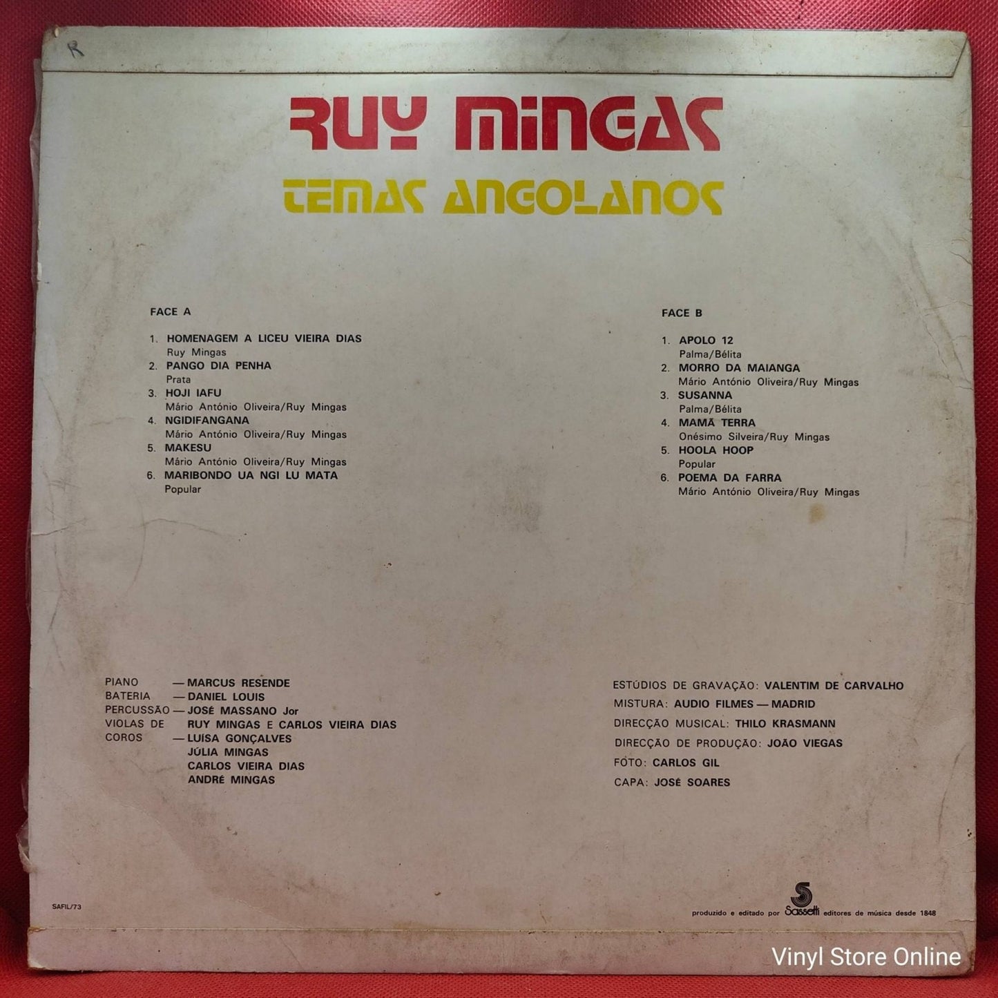 Ruy Mingas – Temas Angolanos - Vinyl Store Online
