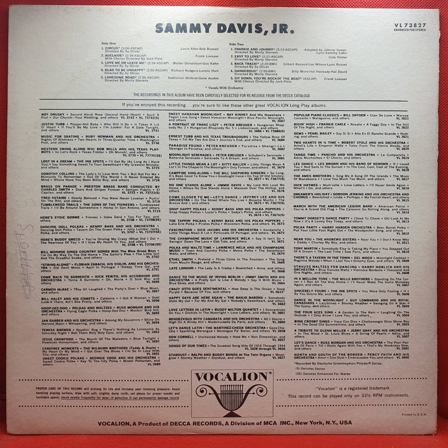 Sammy Davis Jr. – Sammy Davis Jr. - Vinyl Store Online