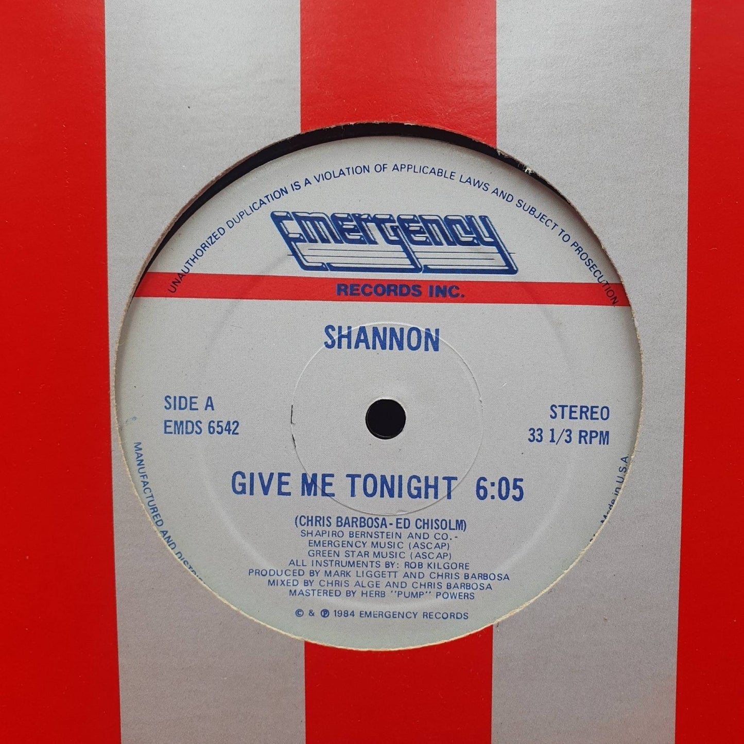 Shannon – Give Me Tonight - Vinyl Store Online