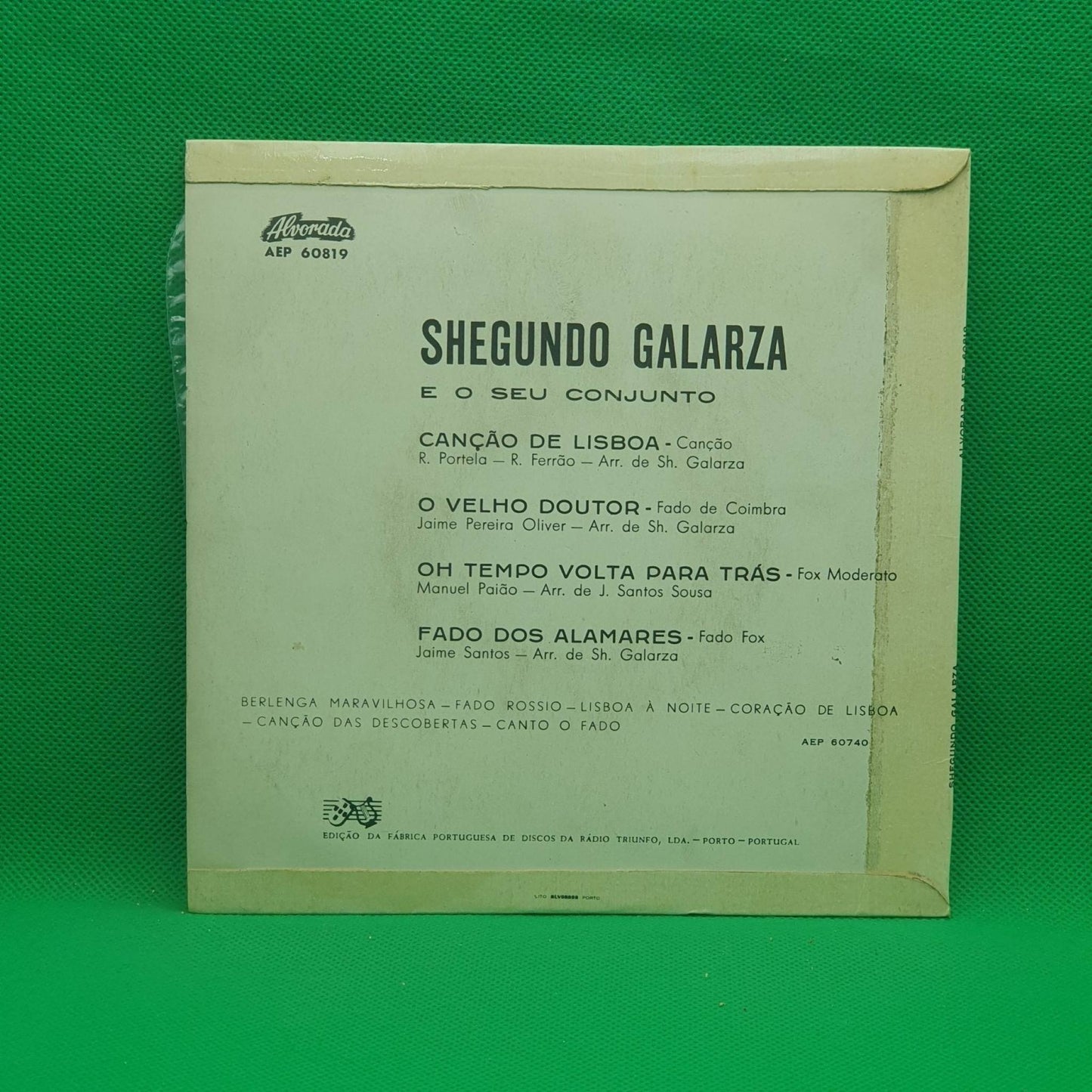 Shegundo Galarza E Seu Conjunto – Canção De Lisboa - Vinyl Store Online