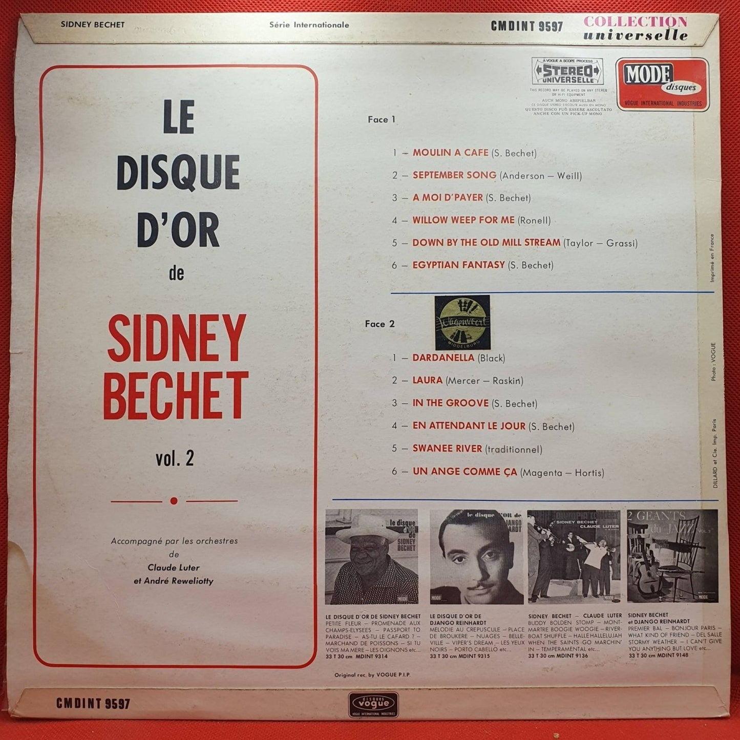 Sidney Bechet – Le Disque D'Or De Sidney Bechet Vol. 2 - Vinyl Store Online
