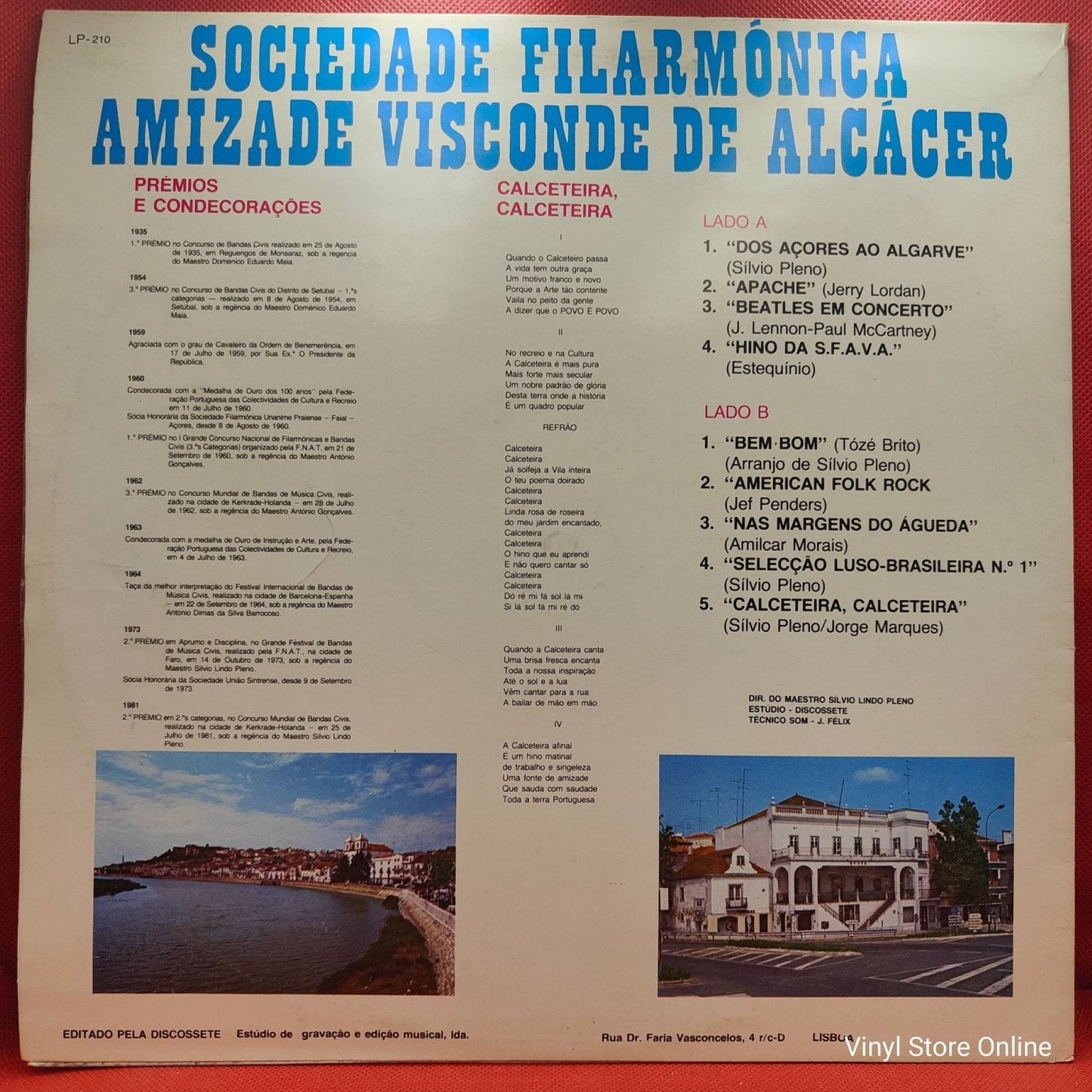 Sociedade Filarmónica Amizade Visconde de Alcácer - Banda de Música - Vinyl Store Online
