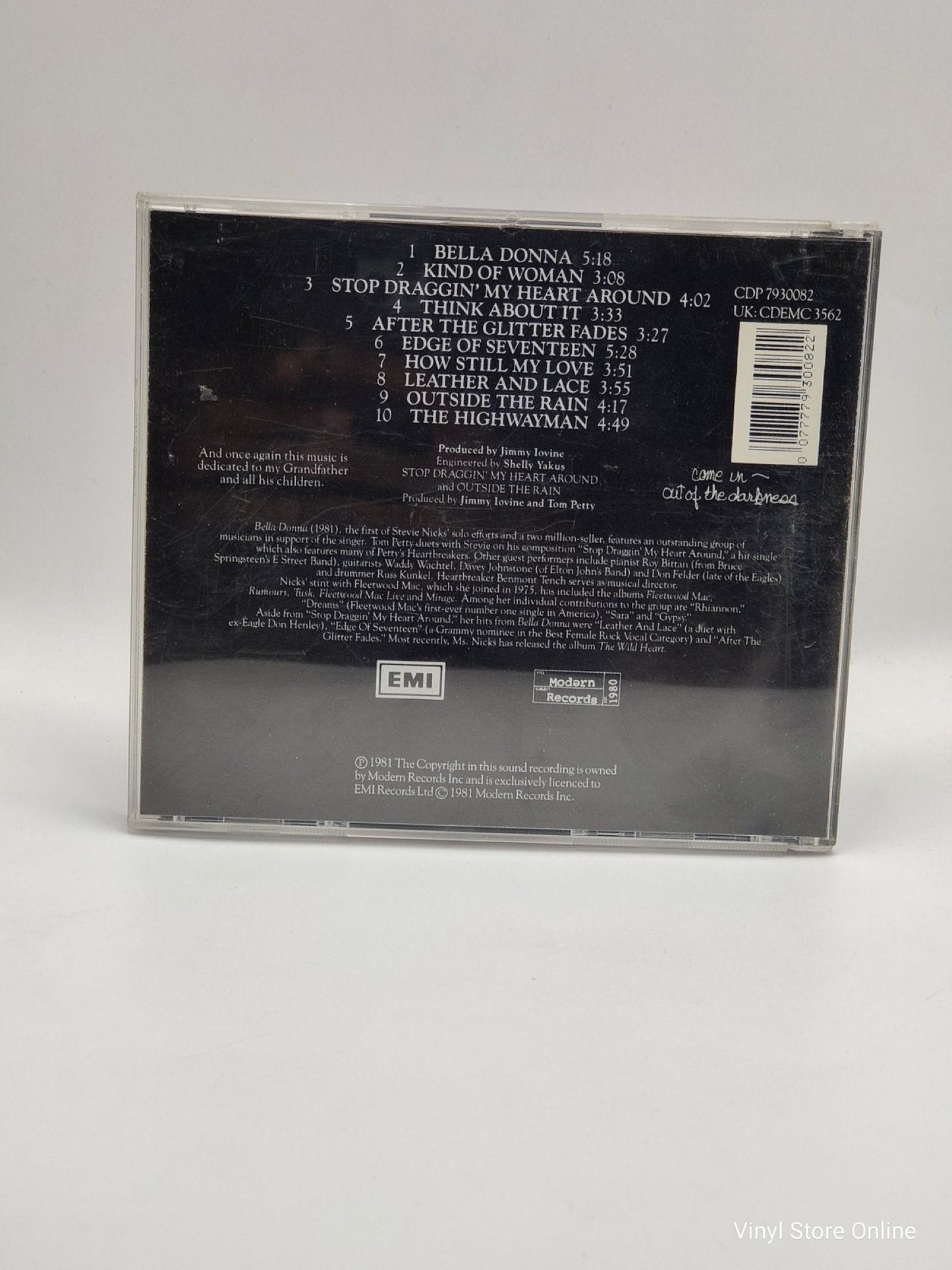Stevie Nicks – Bella Donna - Vinyl Store Online
