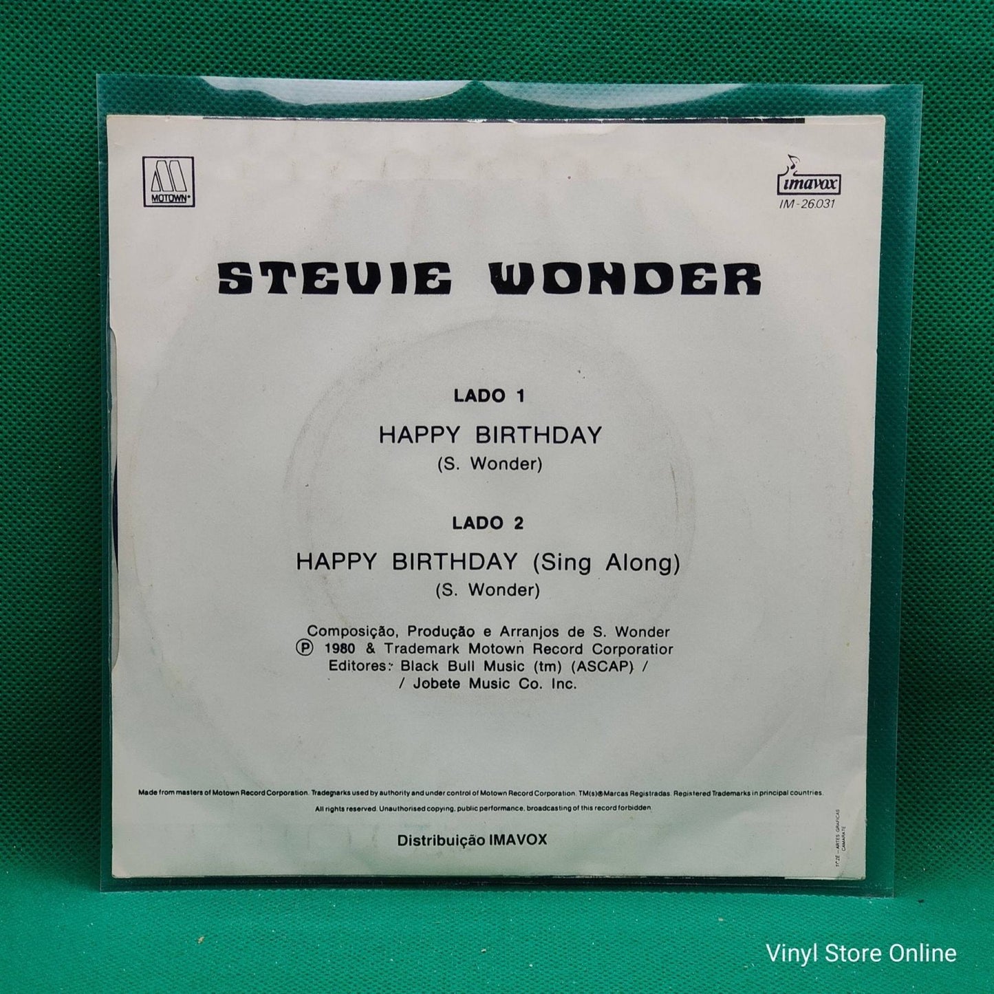Stevie Wonder – Happy Birthday - Vinyl Store Online