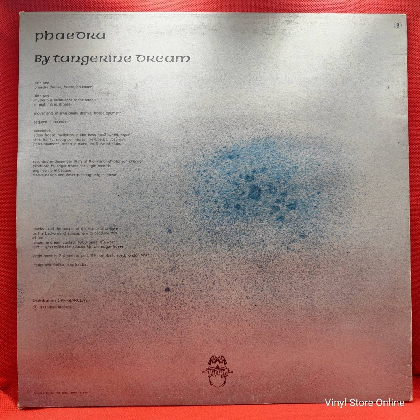 Tangerine Dream – Phaedra - Vinyl Store Online
