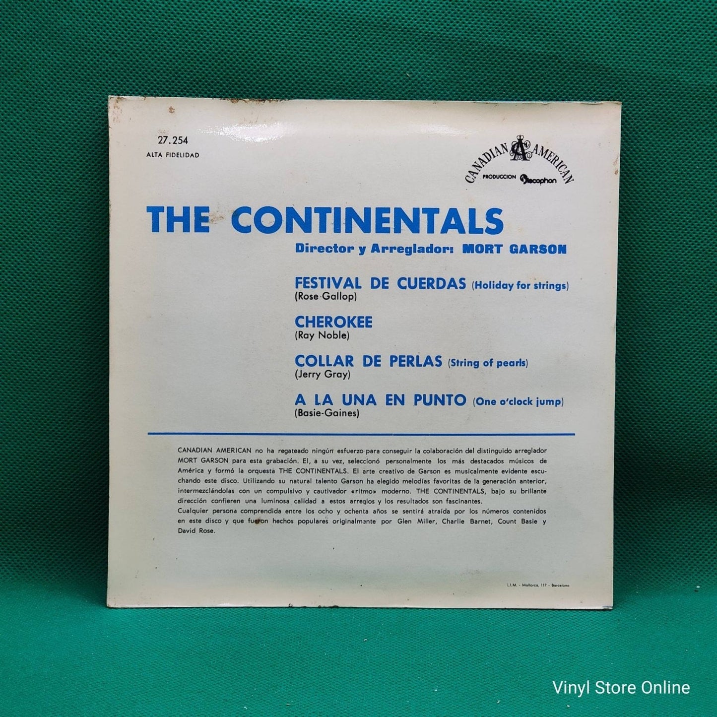The Continentals – En Nuevos Ritmos - Vinyl Store Online