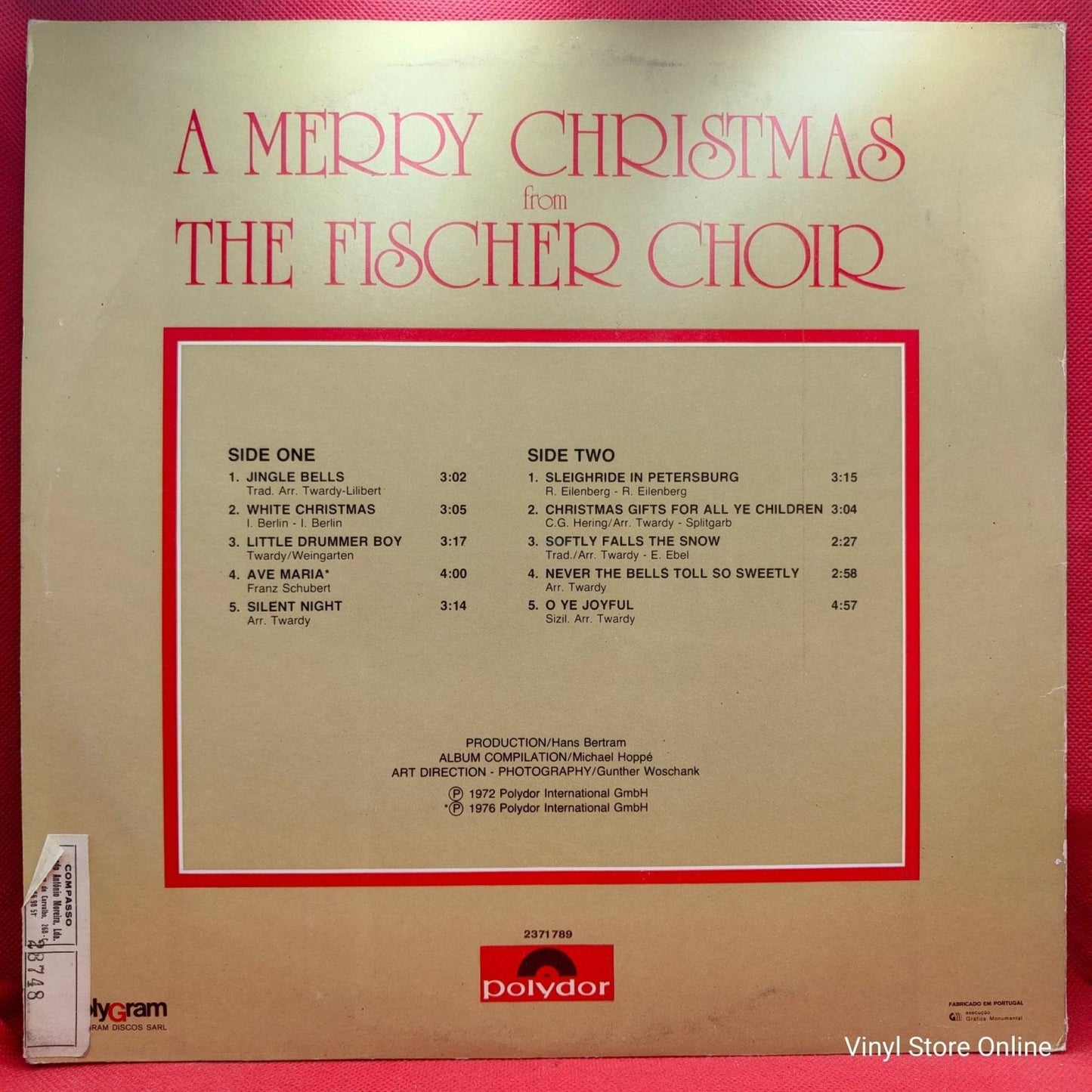 The Fischer Choir – A Merry Christmas From The Fischer Choir - Vinyl Store Online