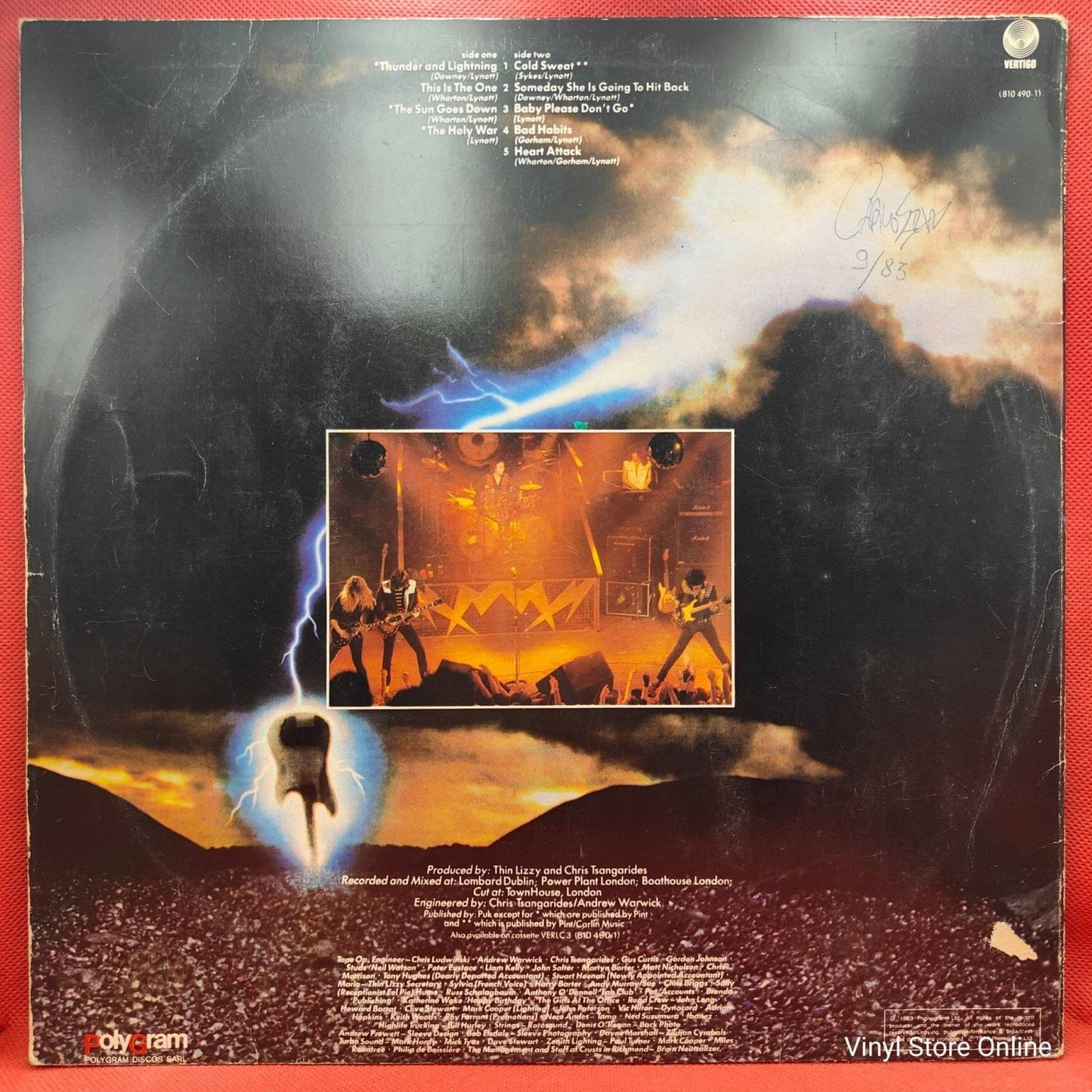 Thin Lizzy – Thunder And Lightning - Vinyl Store Online