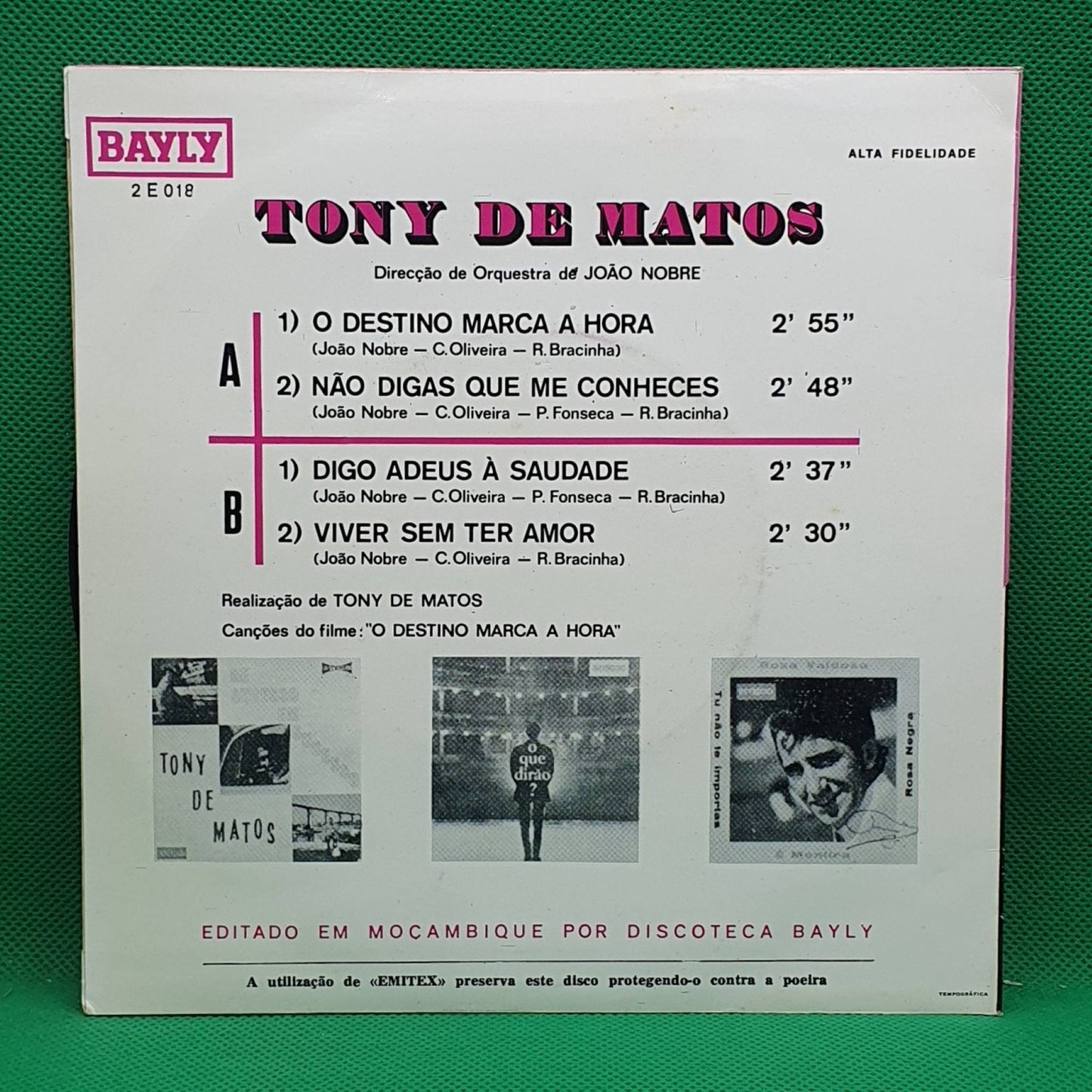 Tony De Matos – O Destino Marca A Hora - Vinyl Store Online