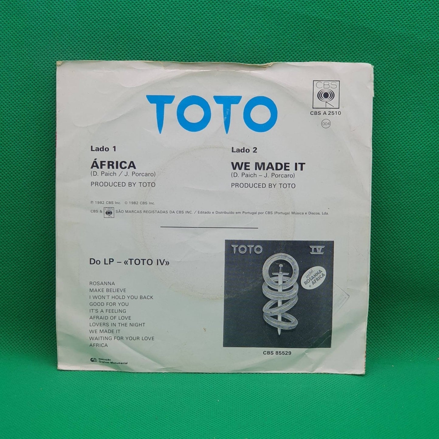 Toto – Africa - Vinyl Store Online
