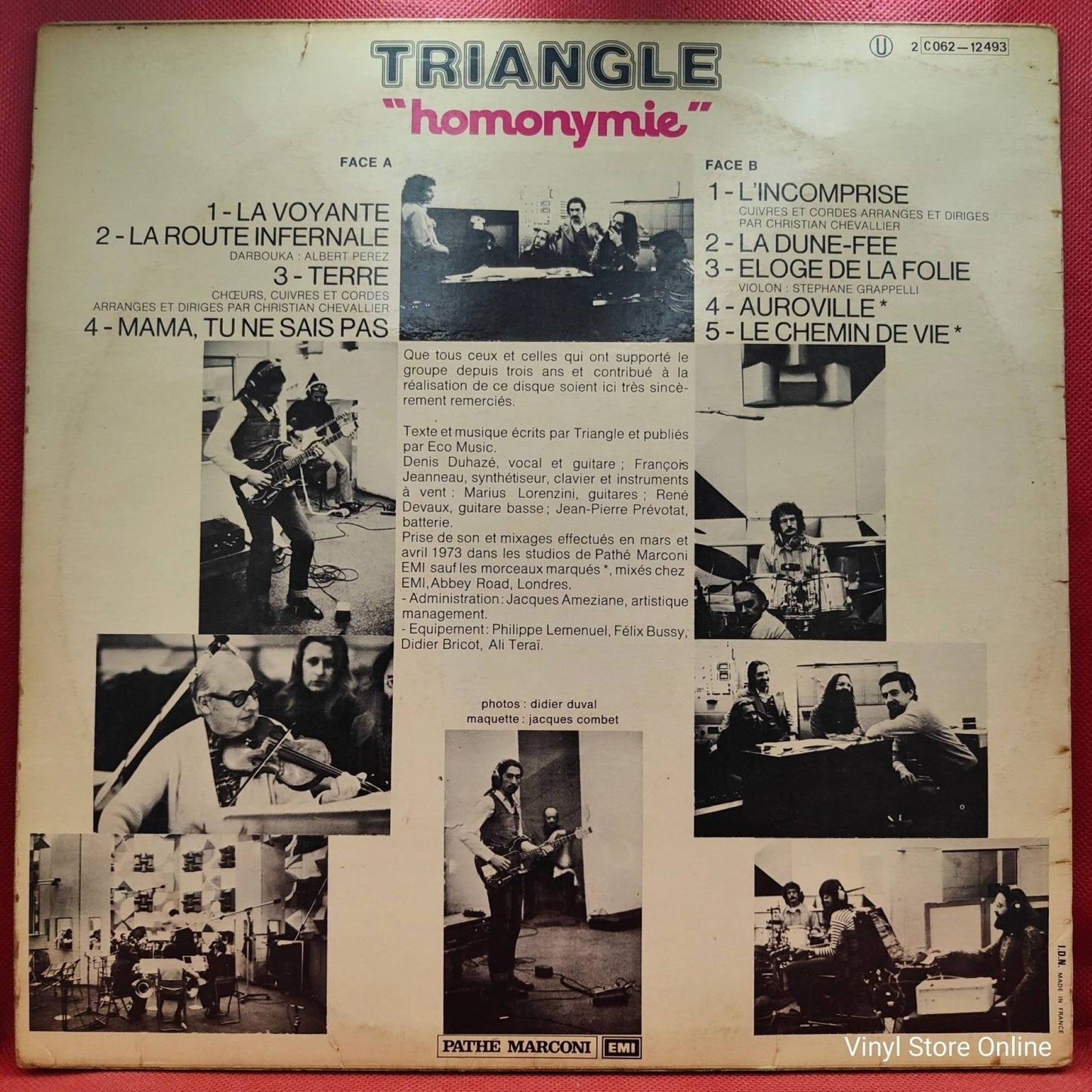 Triangle – Homonymie - Vinyl Store Online