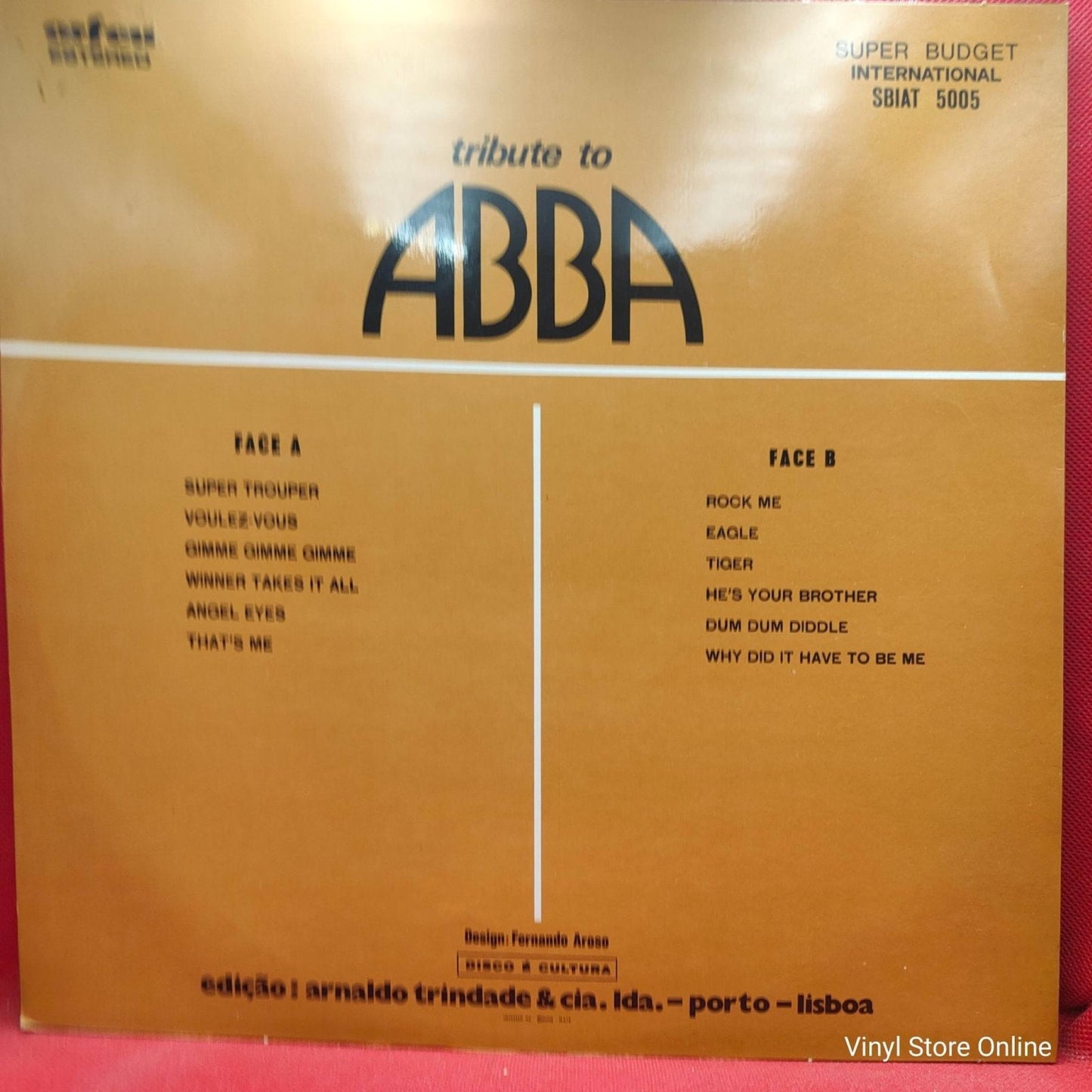 Unknown Artist – Tribute To ABBA - Vinyl Store Online