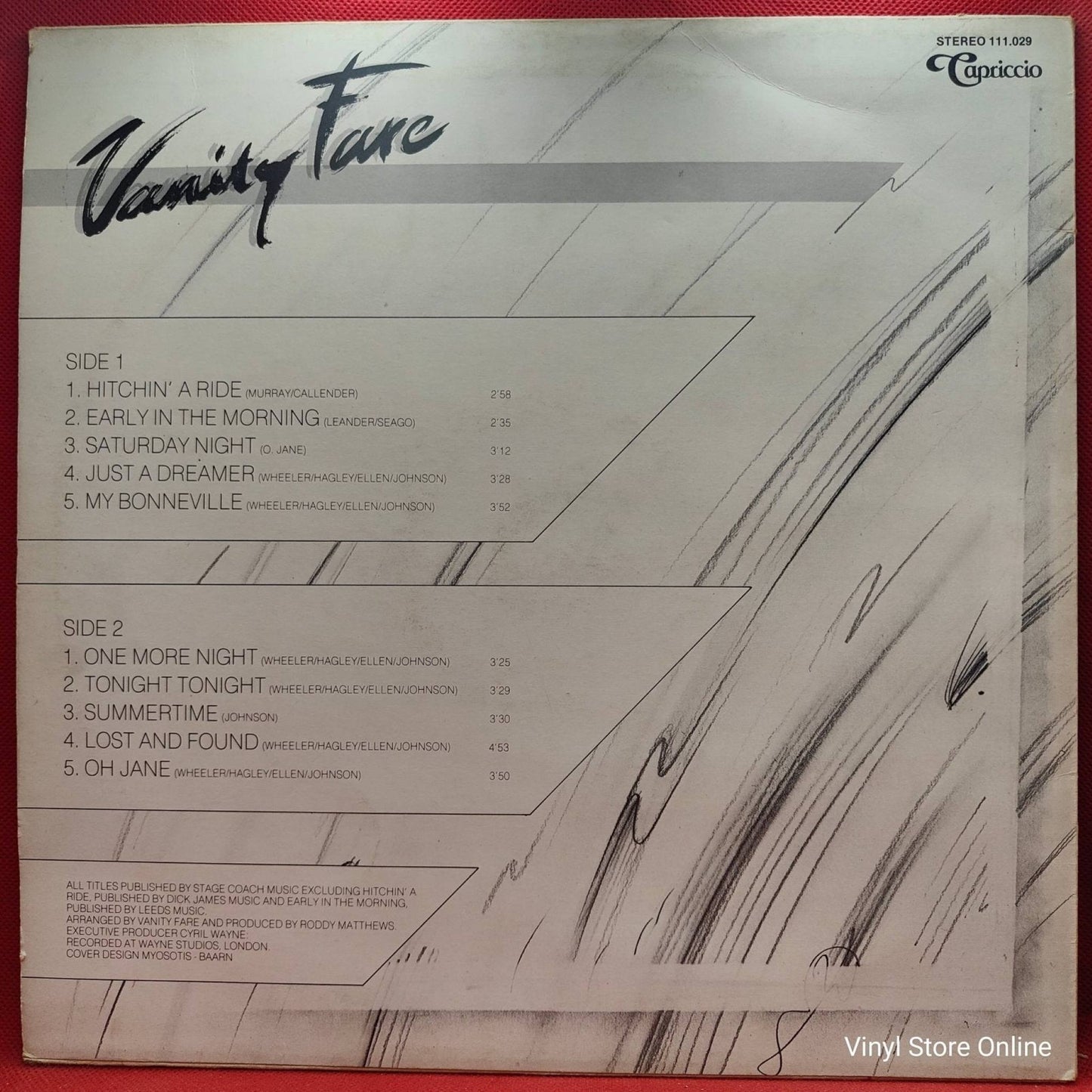 Vanity Fare – Vanity Fare - Vinyl Store Online