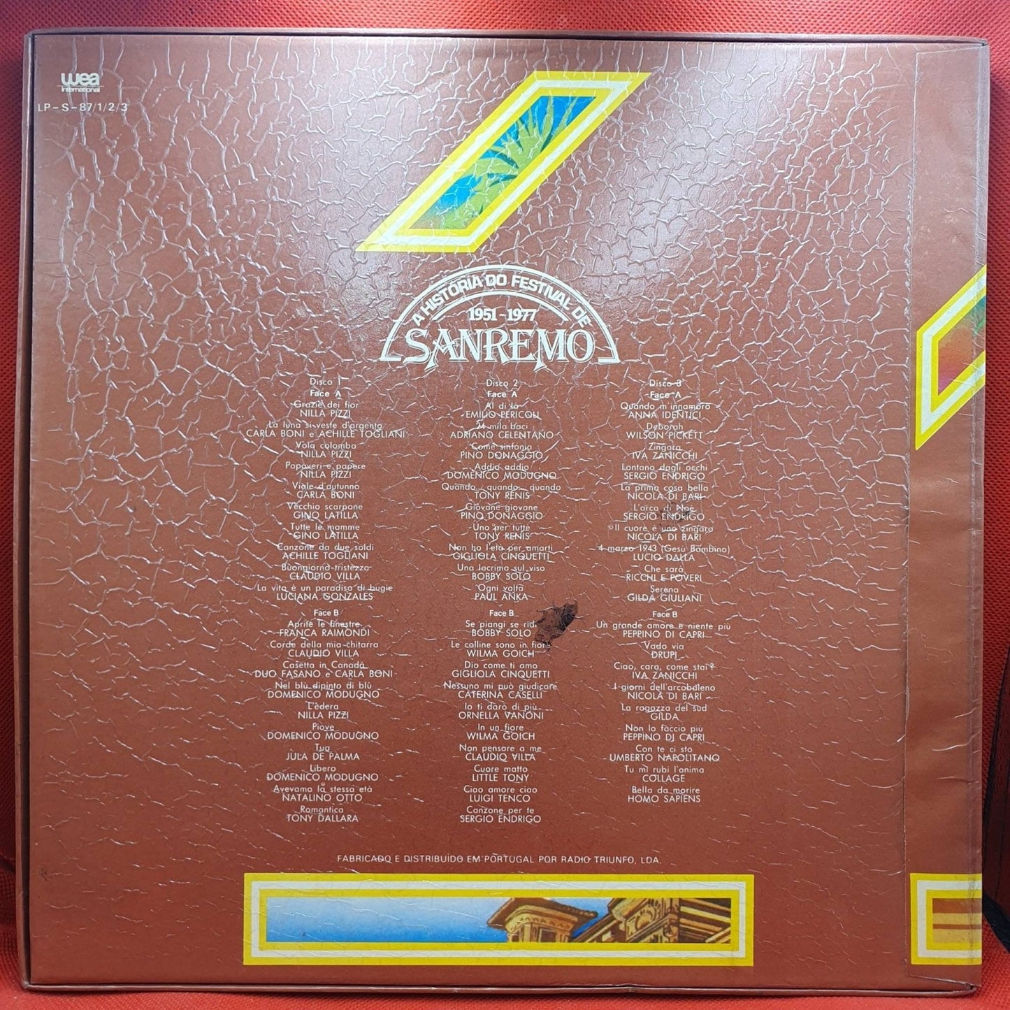Varios A Historia do Festival de San Remo 1951 - 1977 - Vinyl Store Online