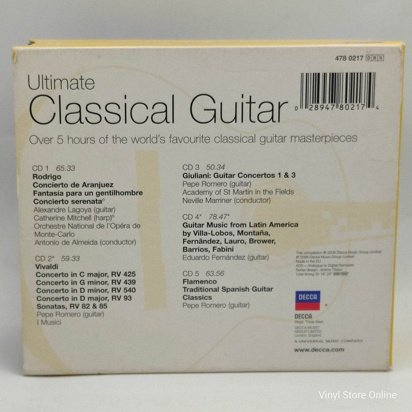Various – Ultimate Classical Guitar - Vinyl Store Online