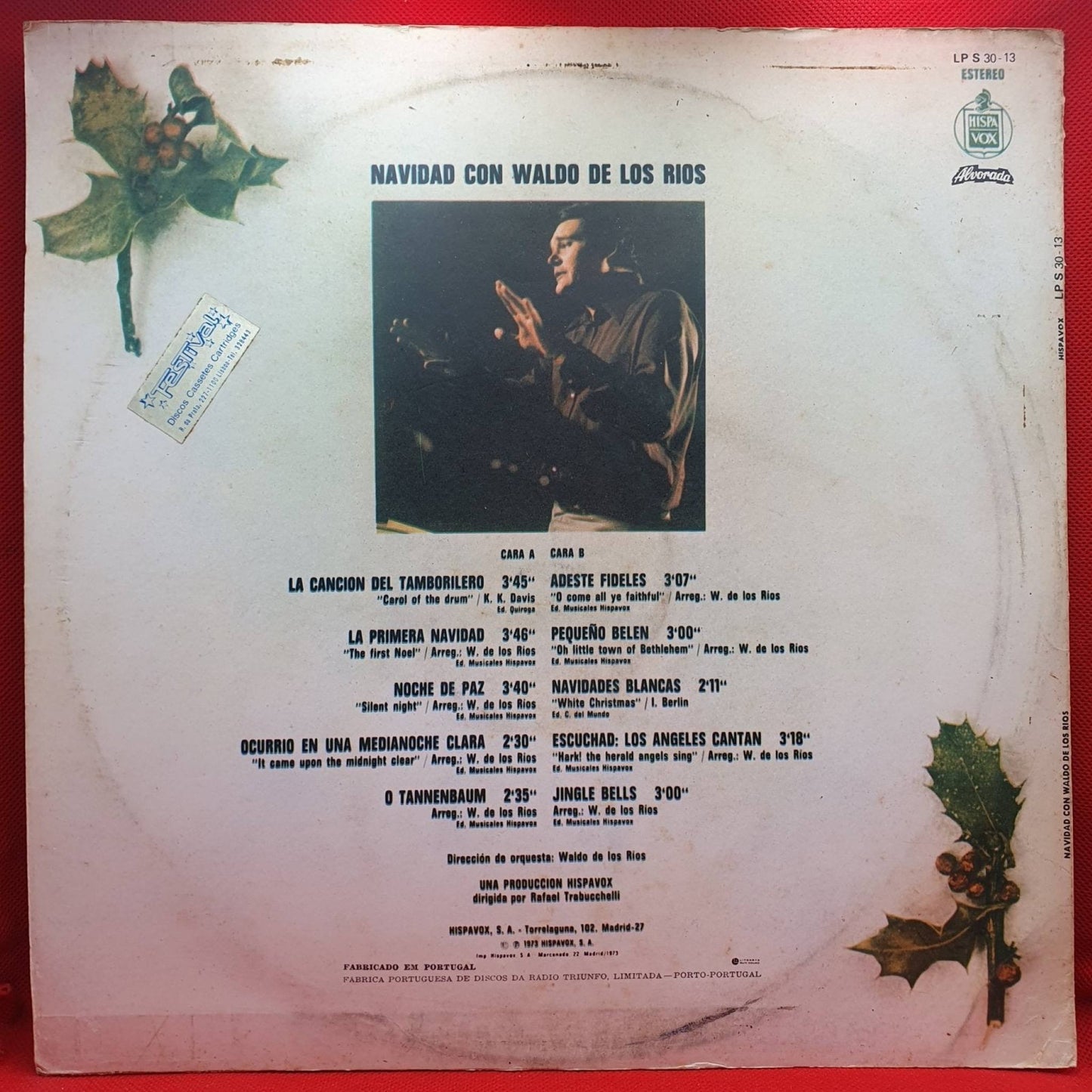 Waldo De Los Rios – Navidad Con Waldo De Los Rios - Vinyl Store Online
