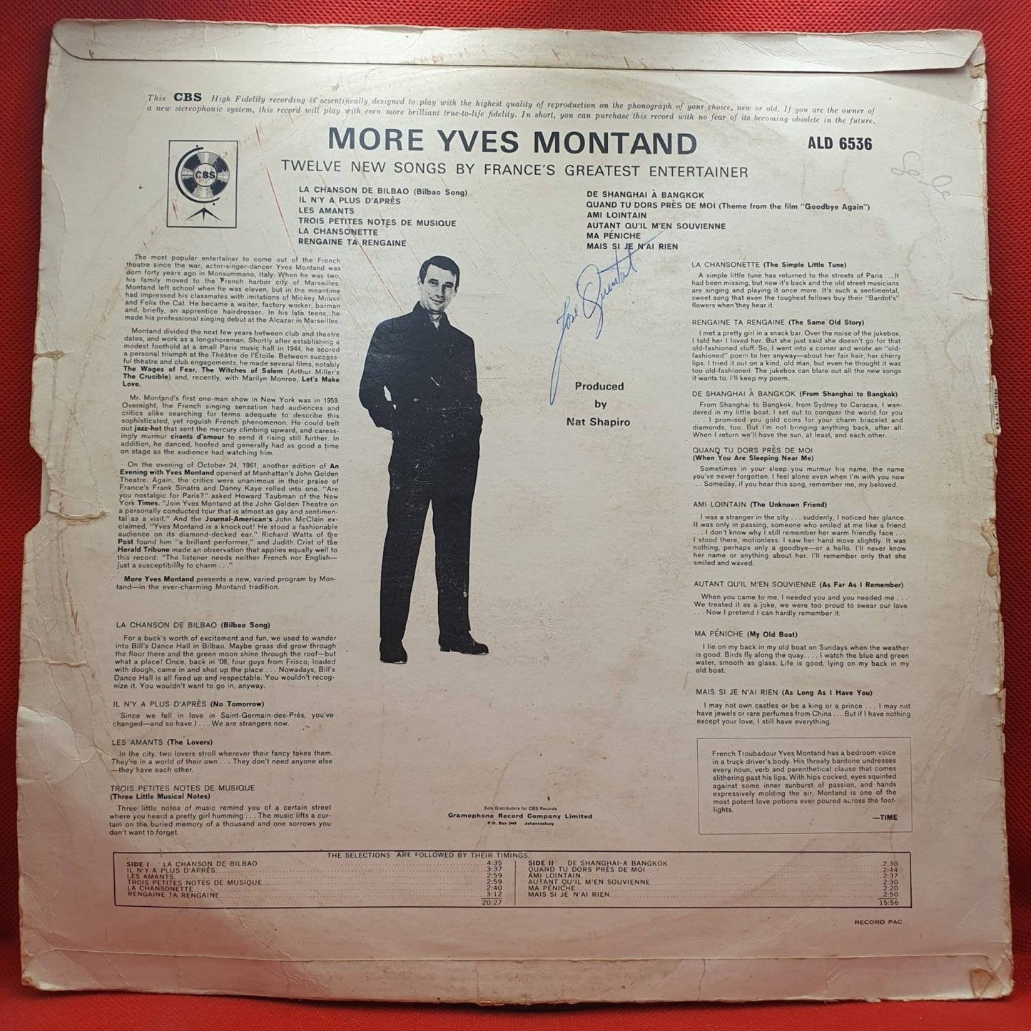 Yves Montand – More Yves Montand - Vinyl Store Online