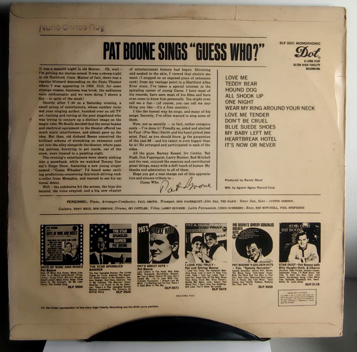 Pat Boone - Sings Guess Who?