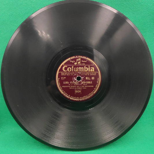 Manolo Bel Y Sus Muchachos Orchester – 78 U/min
