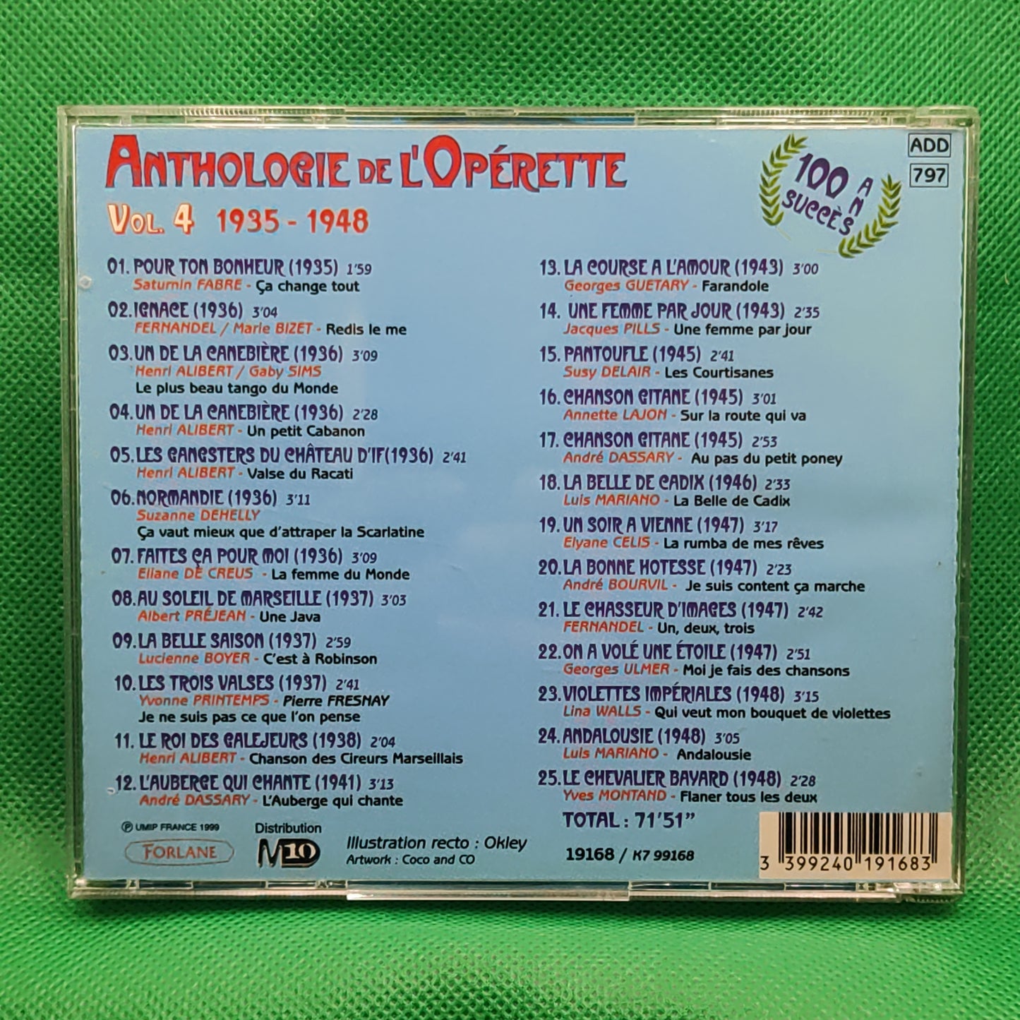 Anthologie de L'Opérette de 1850 à 1950 volume 4 1935-1949