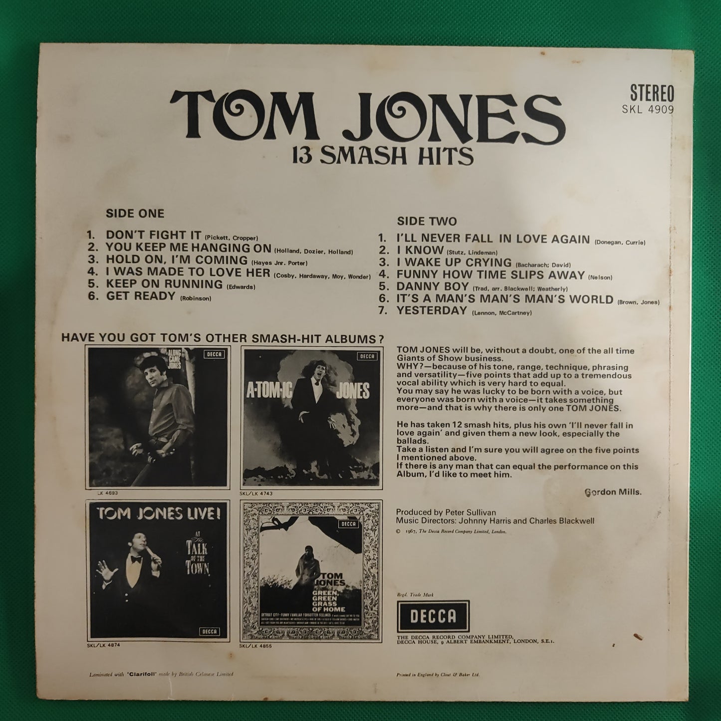 Tom Jones - 13 Smash Hits