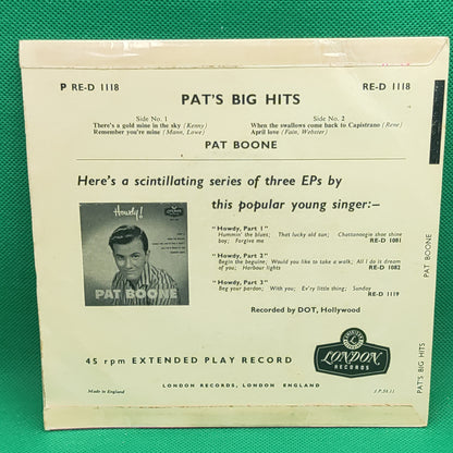 Pat Boone - Pat's Big Hits