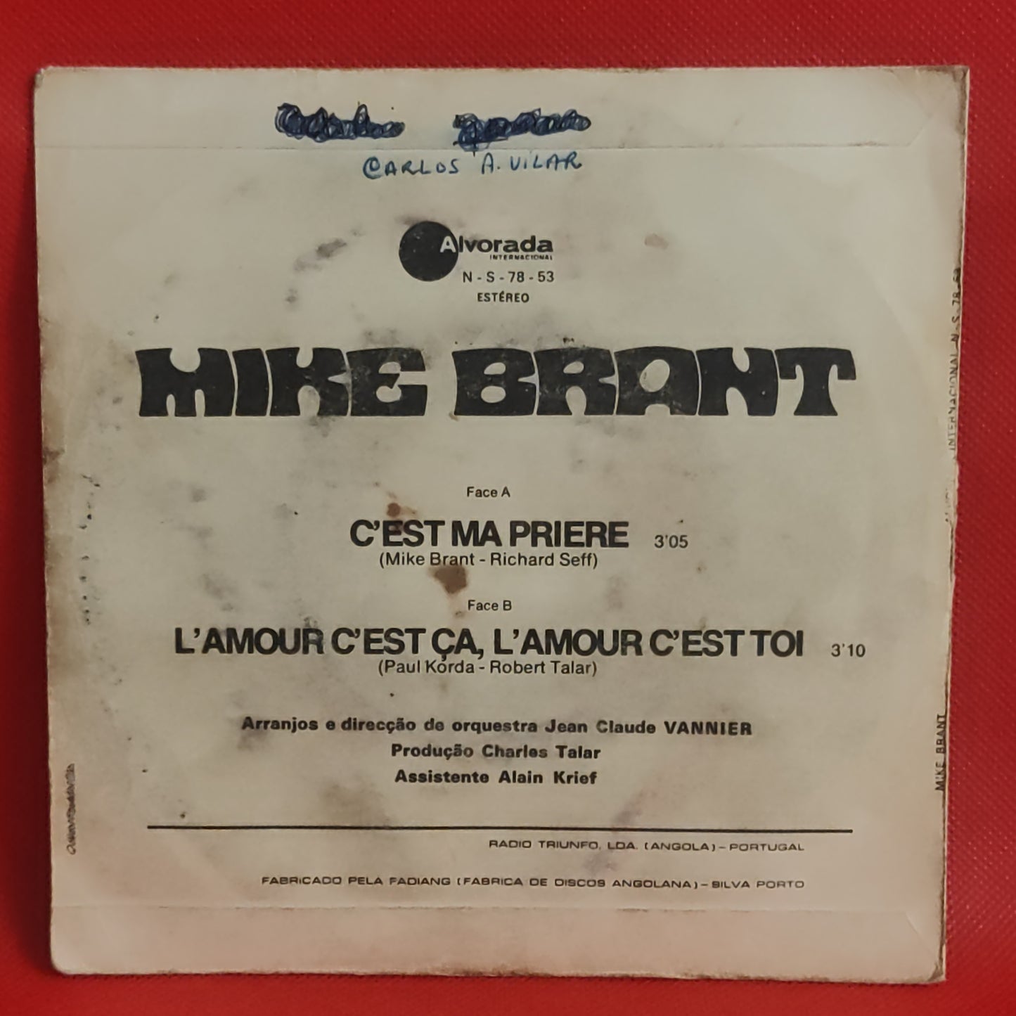 Mike Brant - C'est ma Priere